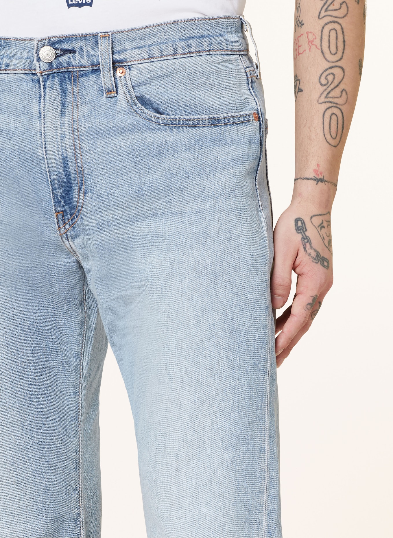 Levi's® Jeans 502 TAPER regular fit, Color: 17 Med Indigo - Worn In (Image 5)