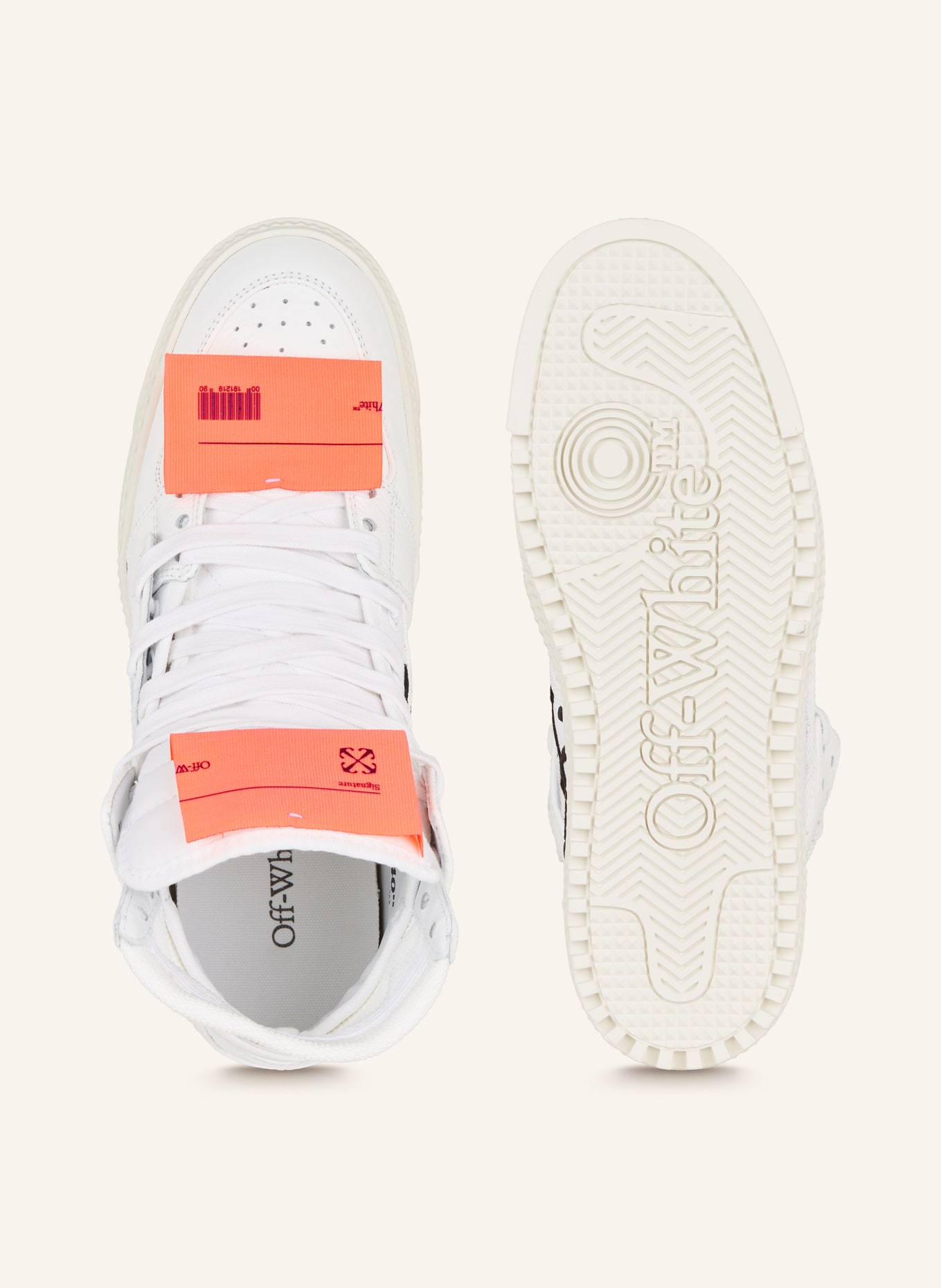 Off-White High-top sneakers OFF COURT 3.0, Color: WHITE/ NEON ORANGE (Image 5)