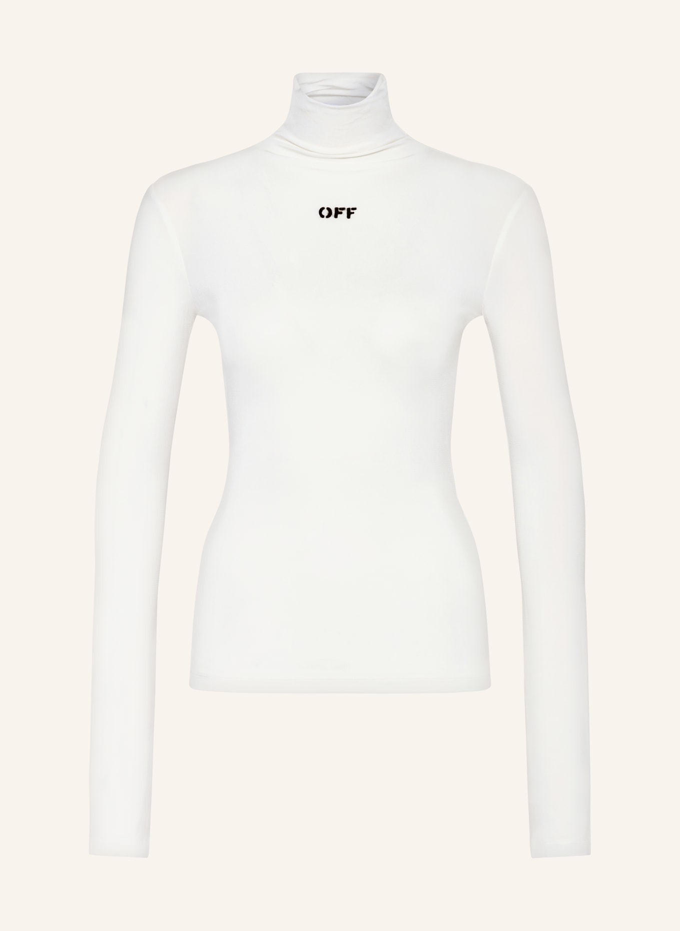 Off-White Tričko s dlouhým rukávem, Barva: BÍLÁ/ ČERNÁ (Obrázek 1)