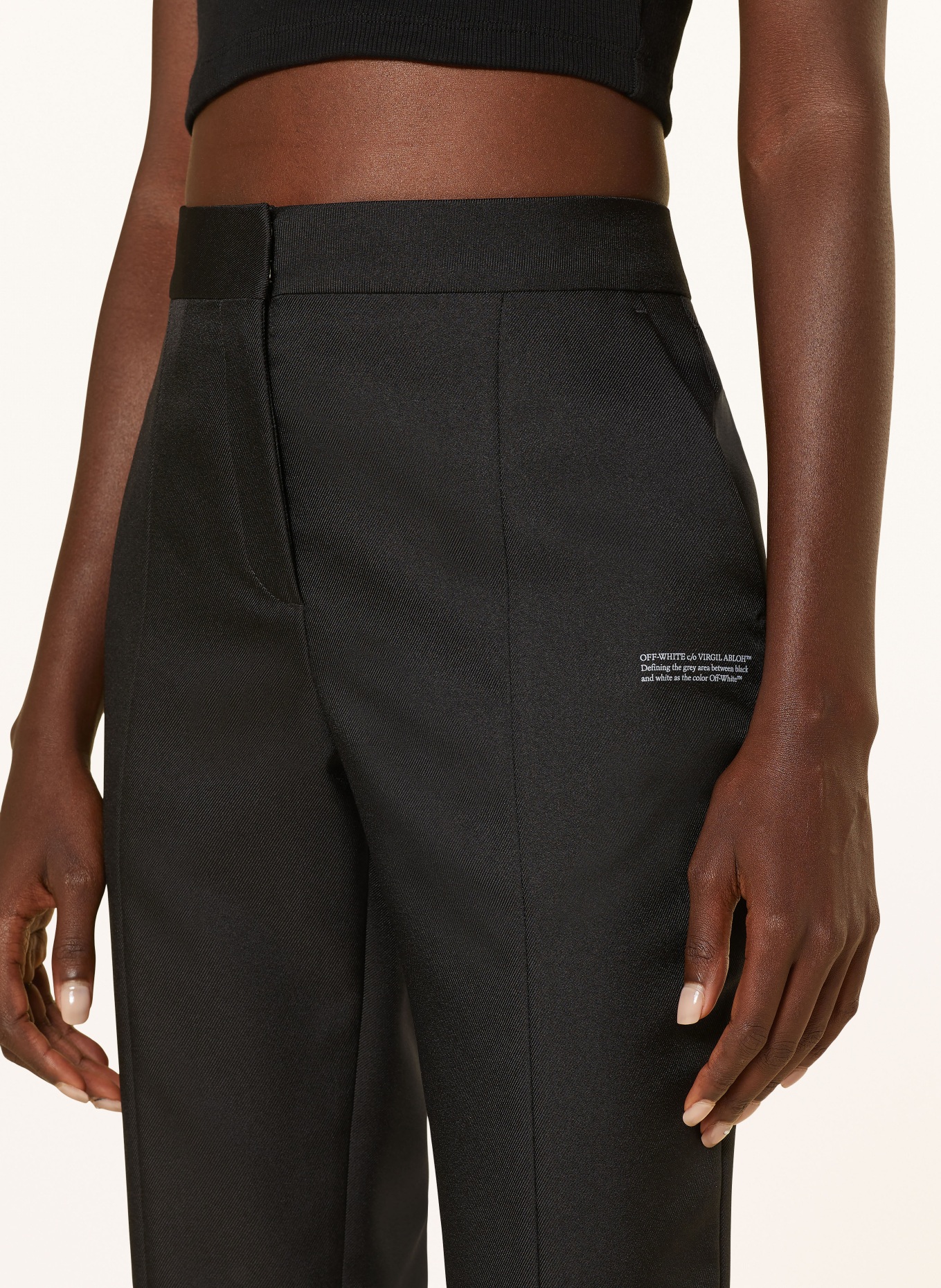 Off-White Trousers, Color: BLACK (Image 5)