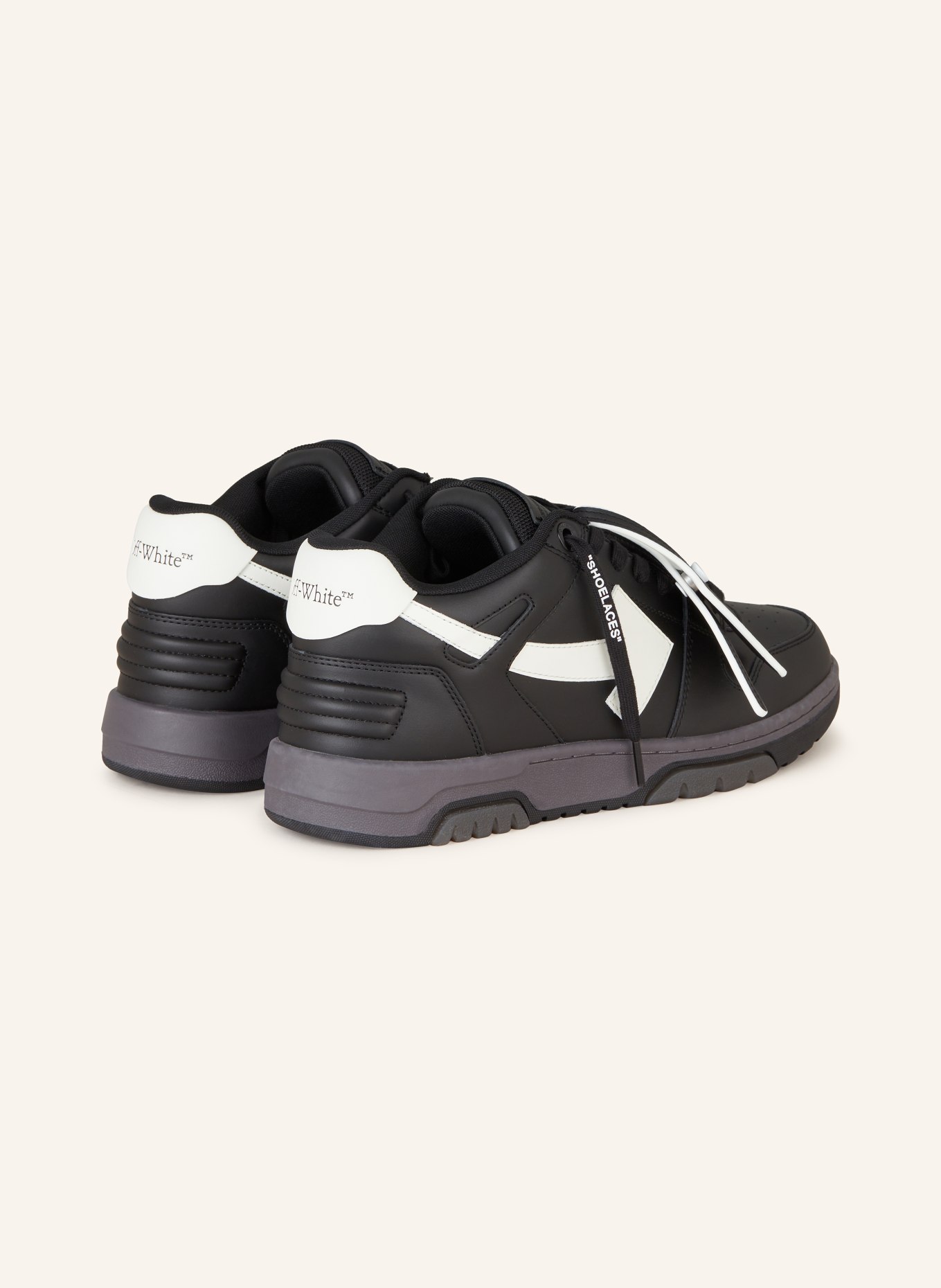 Off-White Sneakers OUT OF OFFICE, Color: BLACK/ WHITE (Image 2)
