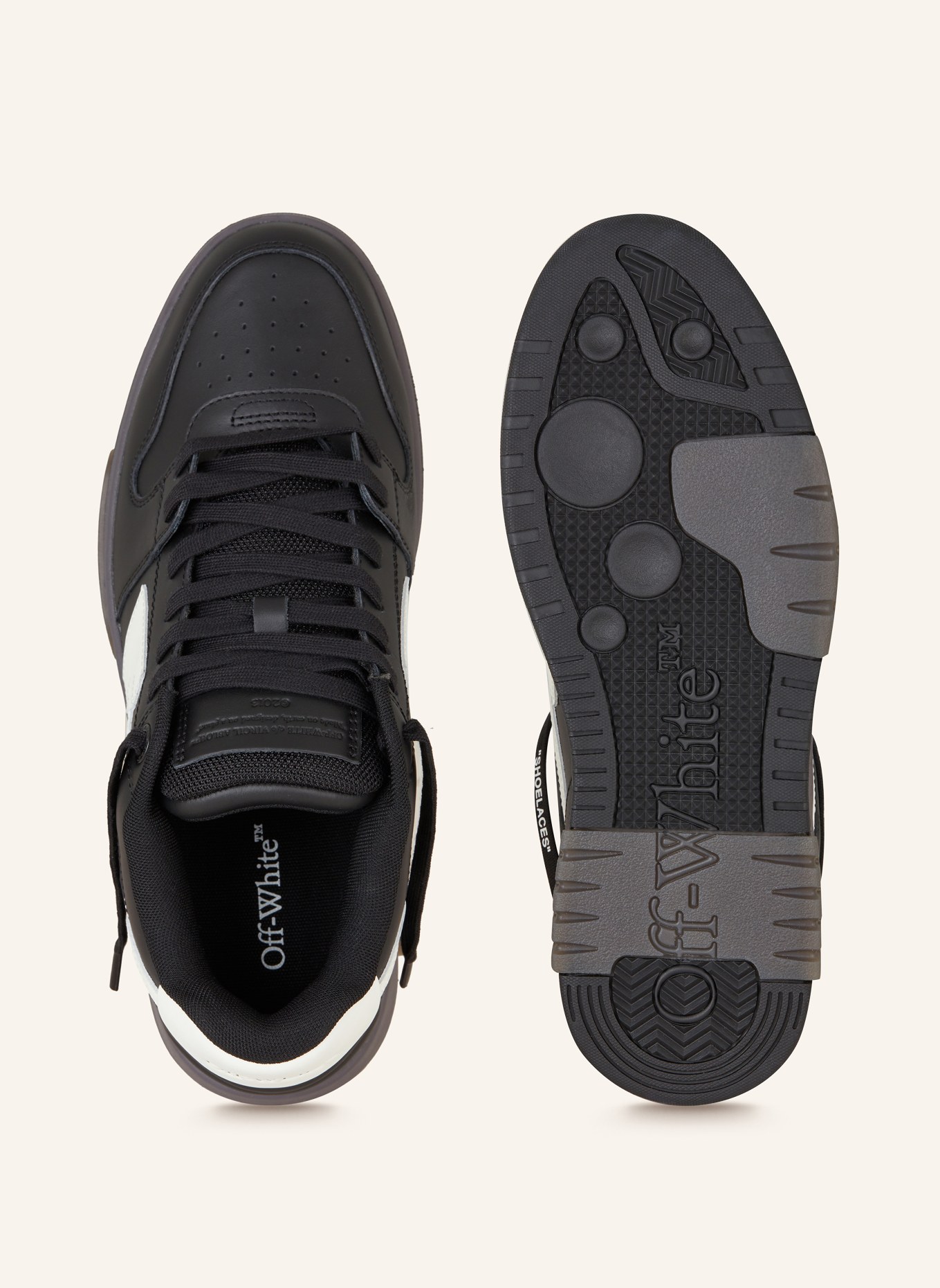 Off-White Sneakers OUT OF OFFICE, Color: BLACK/ WHITE (Image 5)
