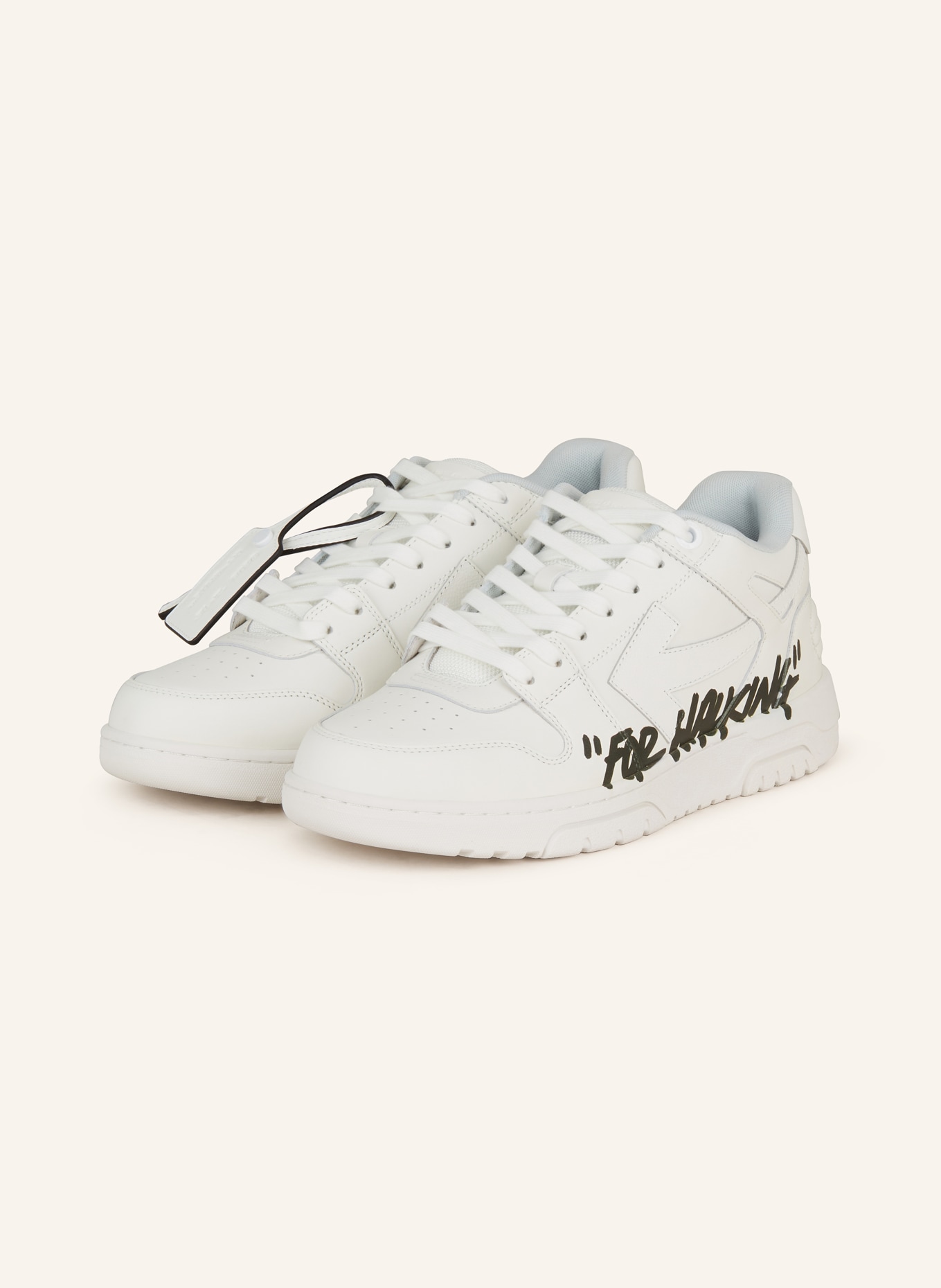 Off-White Sneakers OUT OF OFFICE, Color: WHITE/ BLACK (Image 1)