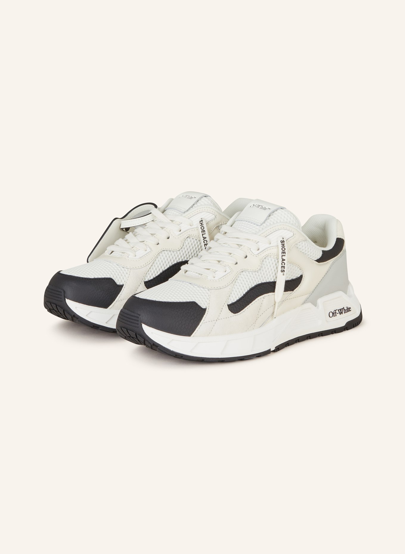 Off-White Sneakers KICK OFF, Color: WHITE/ BLACK (Image 1)