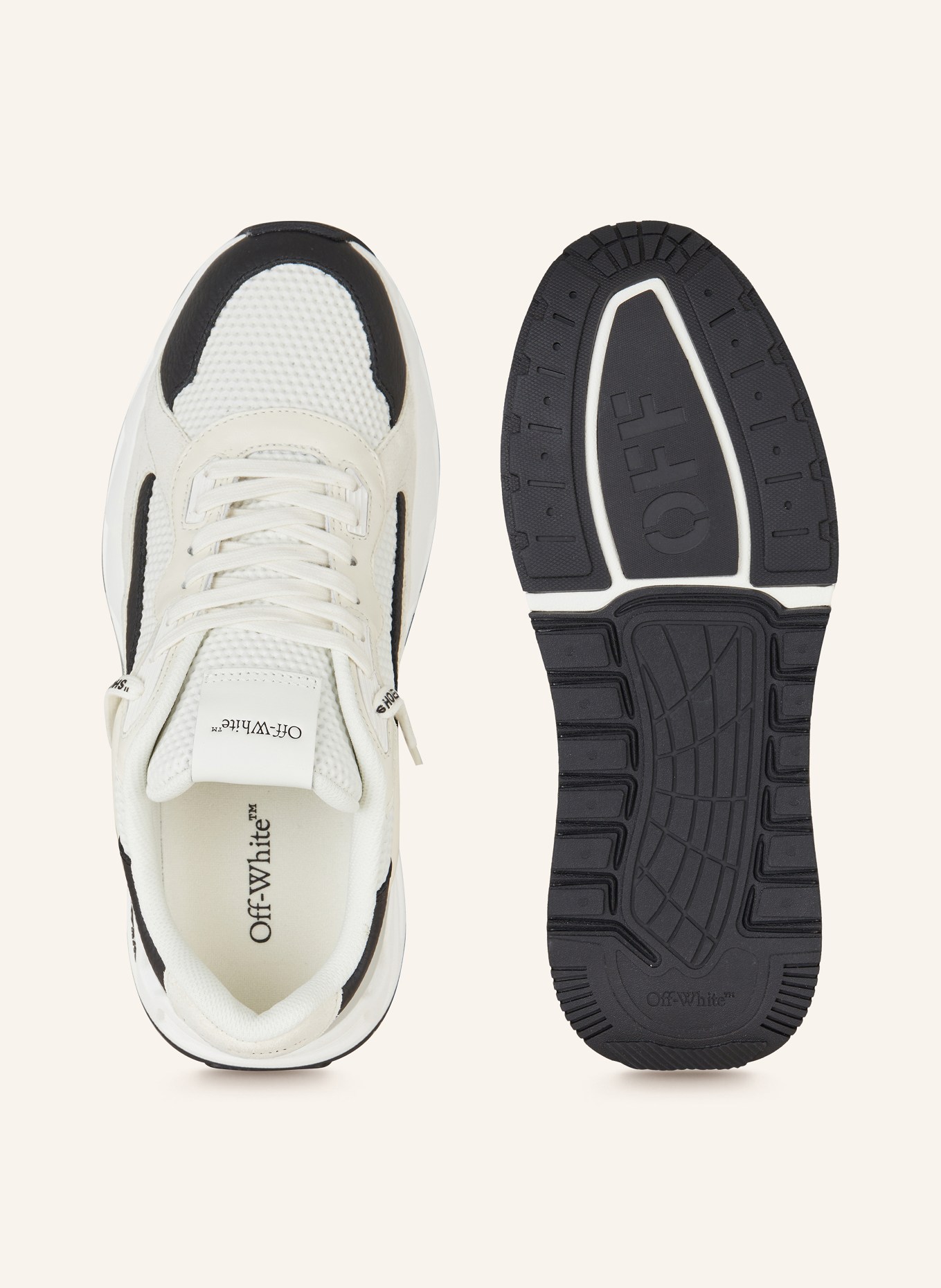 Off-White Sneakers KICK OFF, Color: WHITE/ BLACK (Image 5)