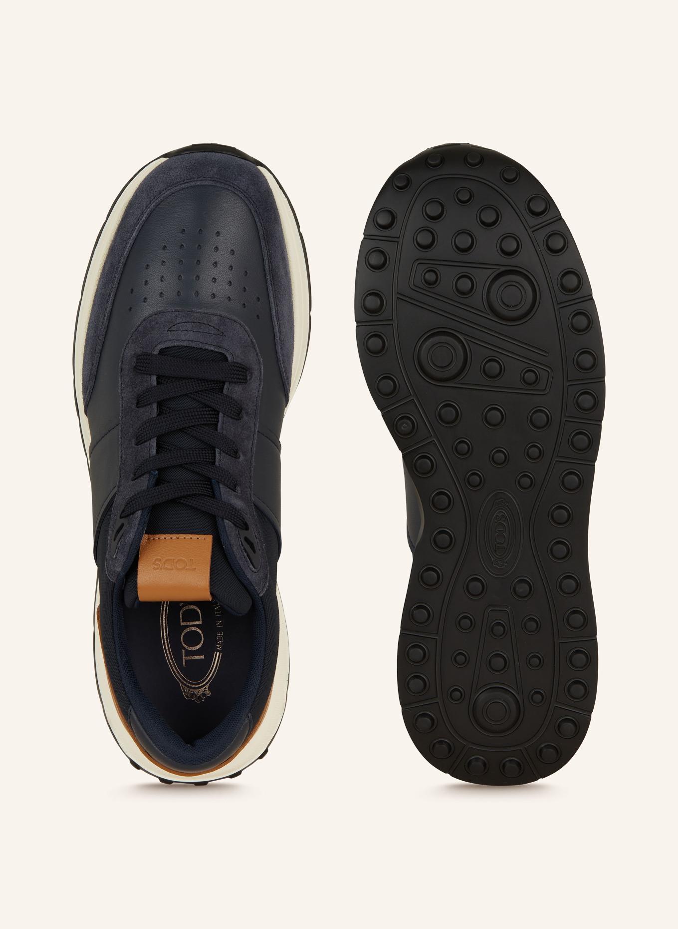 TOD'S Sneakers, Color: DARK BLUE/ COGNAC (Image 5)