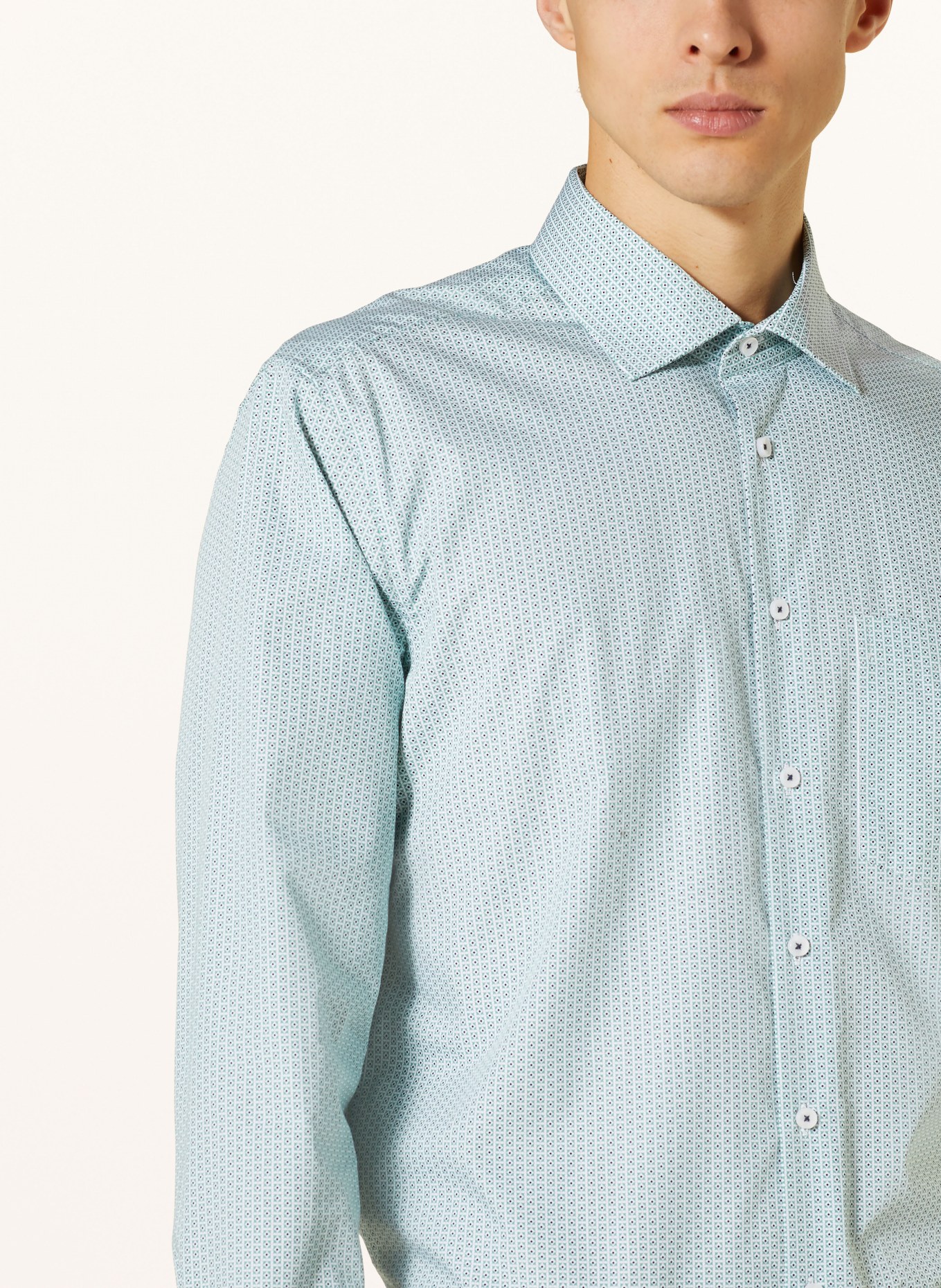seidensticker Shirt regular fit, Color: LIGHT GREEN (Image 4)