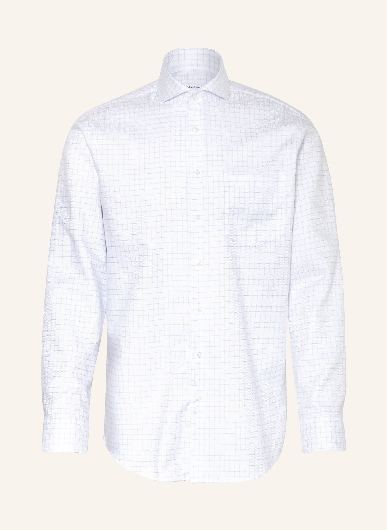 seidensticker Shirt regular fit, Color: WHITE/ LIGHT BLUE (Image 1)