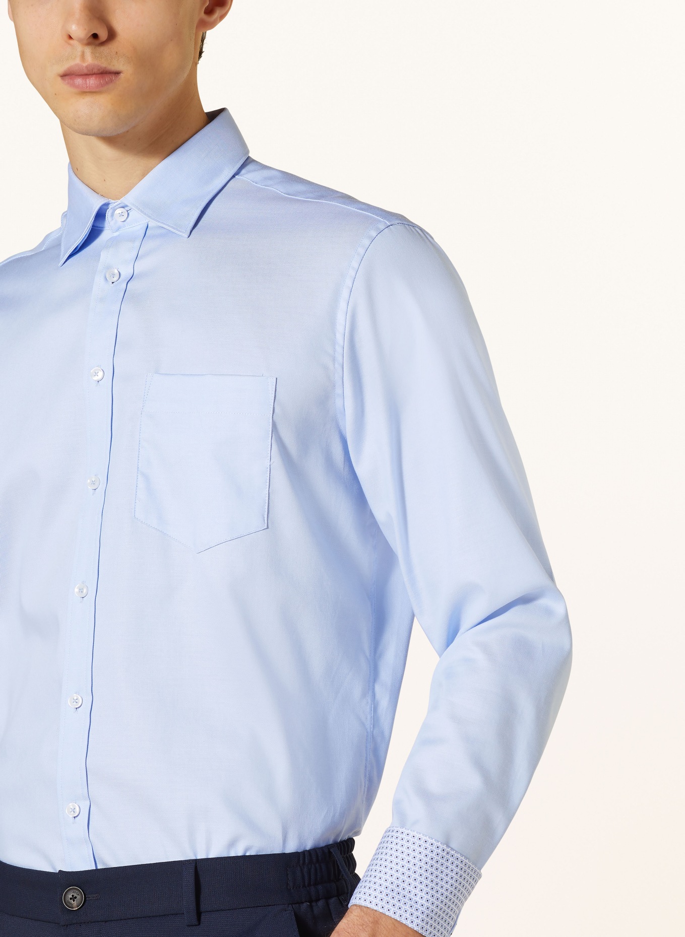 seidensticker Shirt regular fit, Color: LIGHT BLUE (Image 4)
