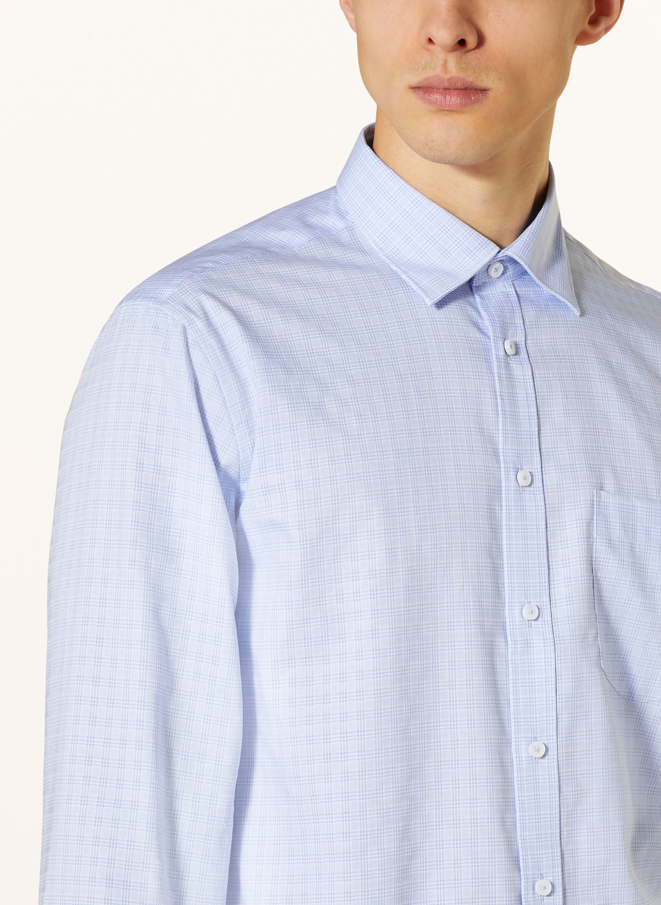 seidensticker Shirt regular fit, Color: LIGHT BLUE (Image 4)