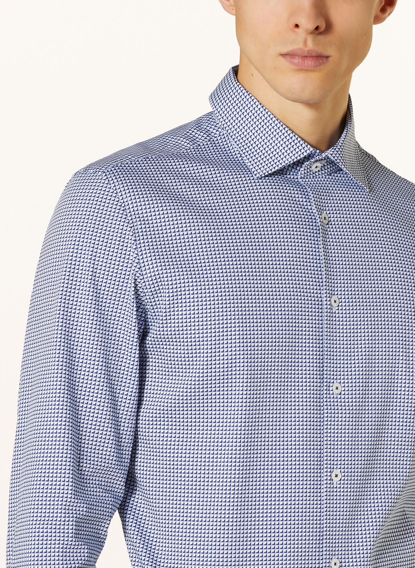 seidensticker Shirt slim fit, Color: BLUE/ LIGHT BLUE (Image 4)