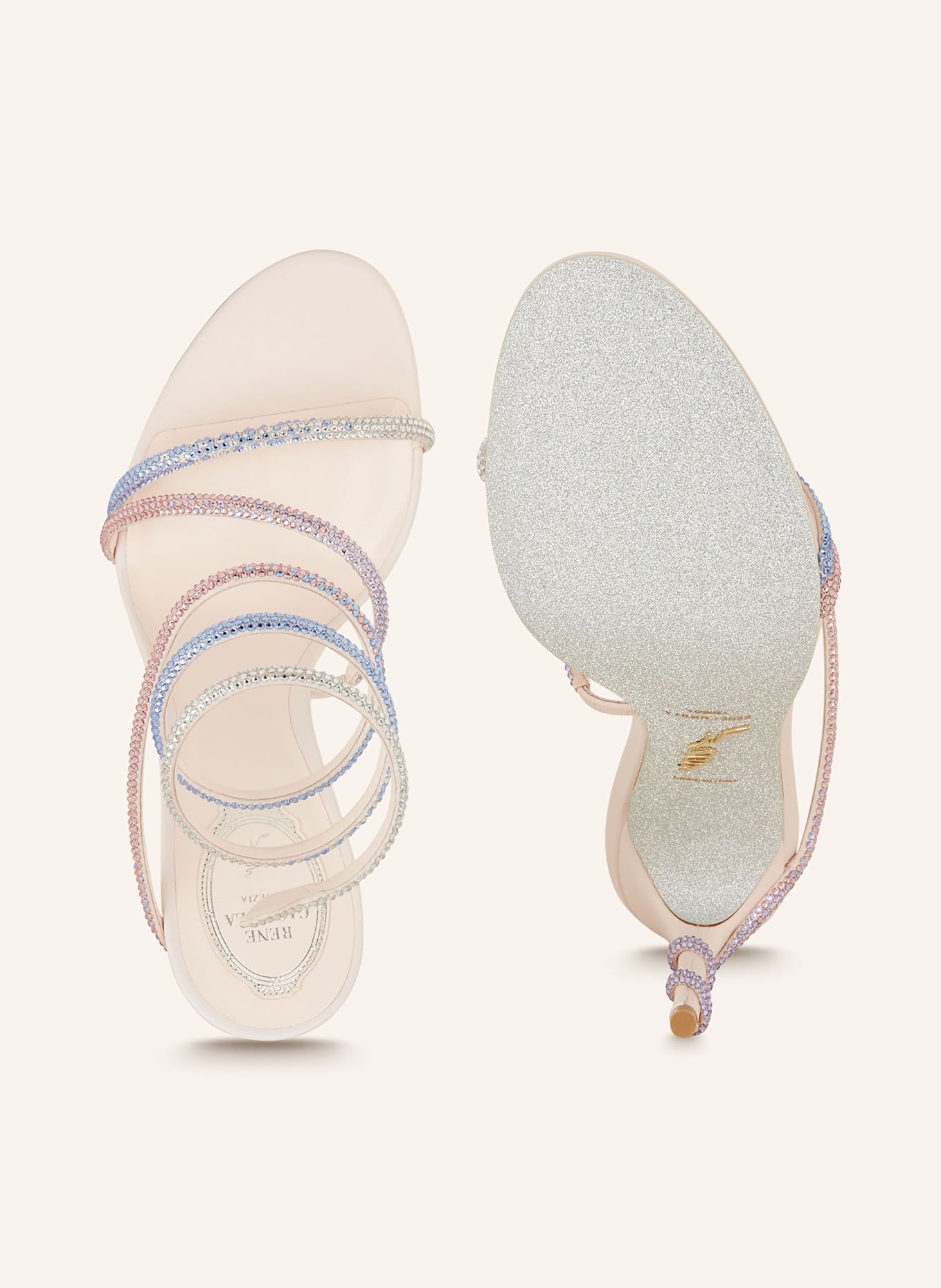 RENE CAOVILLA Sandaletten, Farbe: HELLROSA (Bild 5)