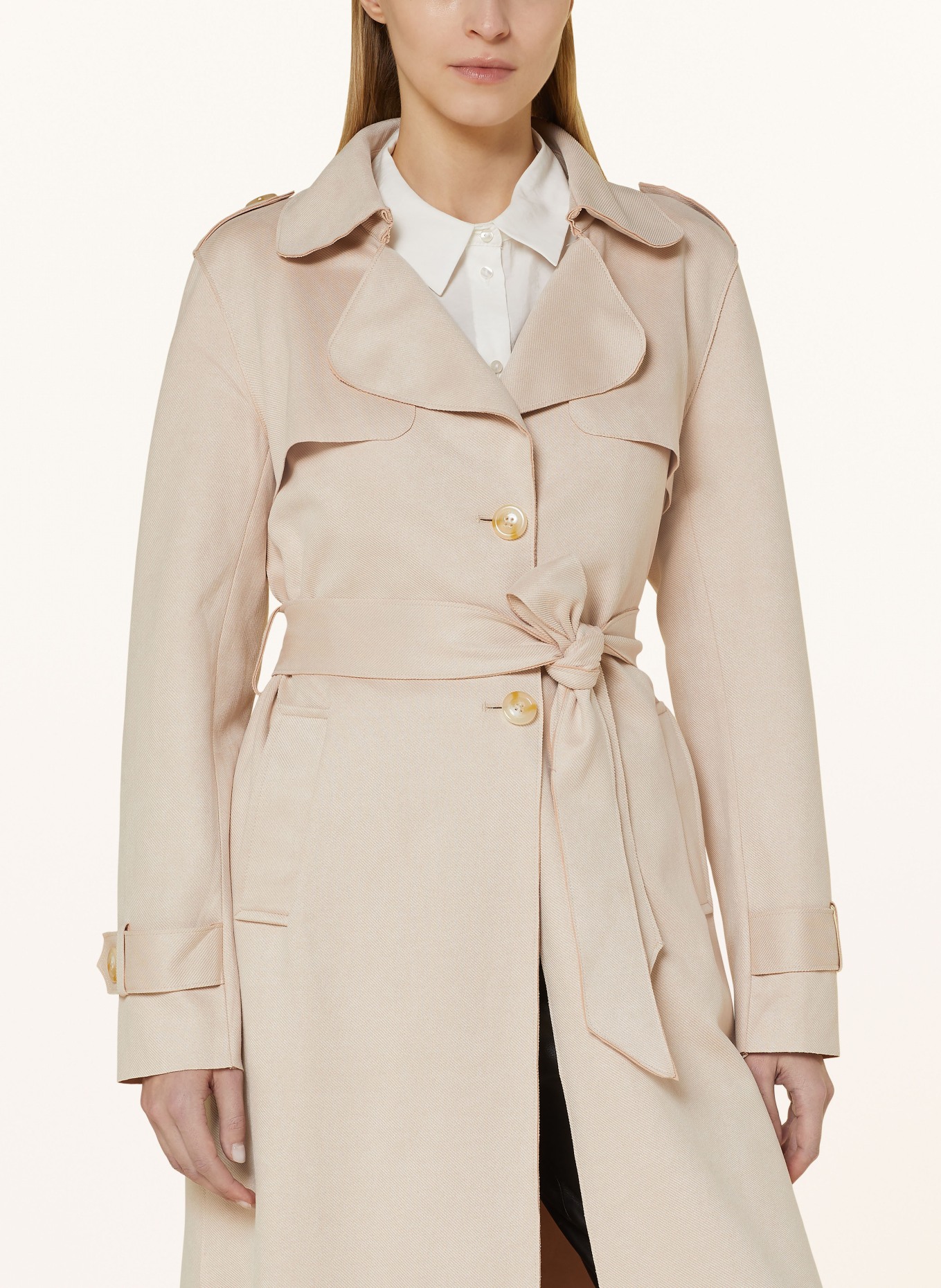 RINO & PELLE Trench coat NULA, Color: CREAM (Image 4)