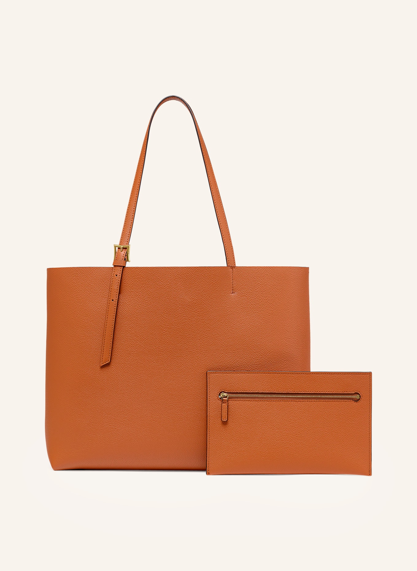 Mcm liz large shopper cognac on sale