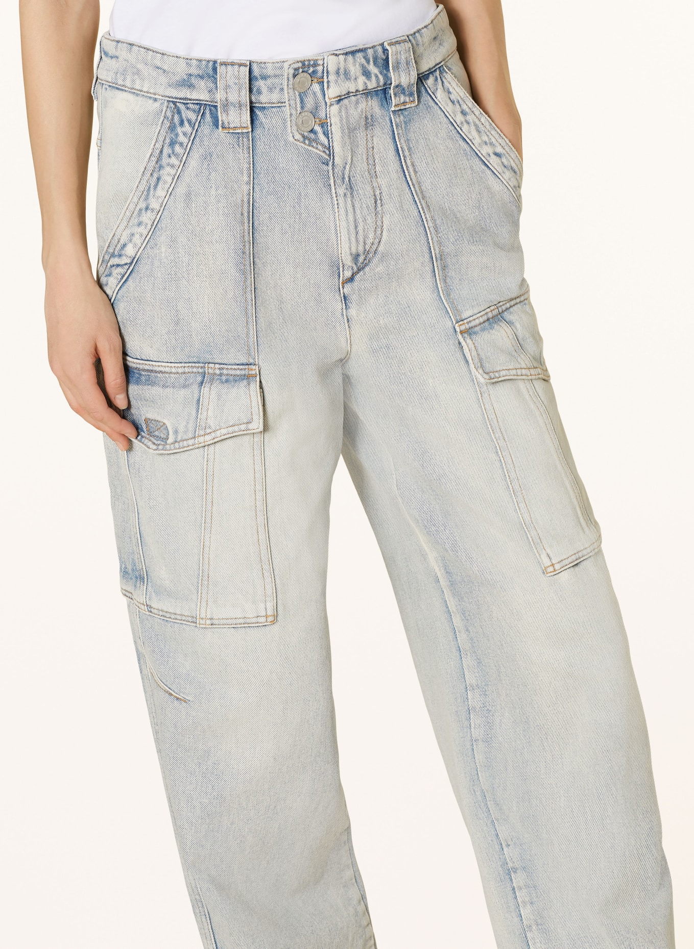 MARANT ÉTOILE Cargo džíny HEILANI: 30LU LIGHT BLUE