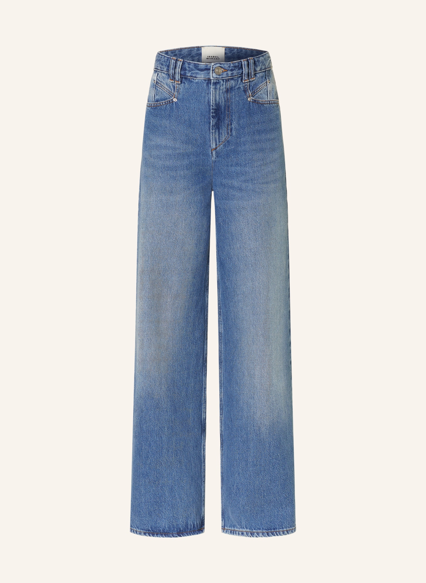 MARANT ÉTOILE Straight jeans LEMONY, Color: 30BU blue (Image 1)