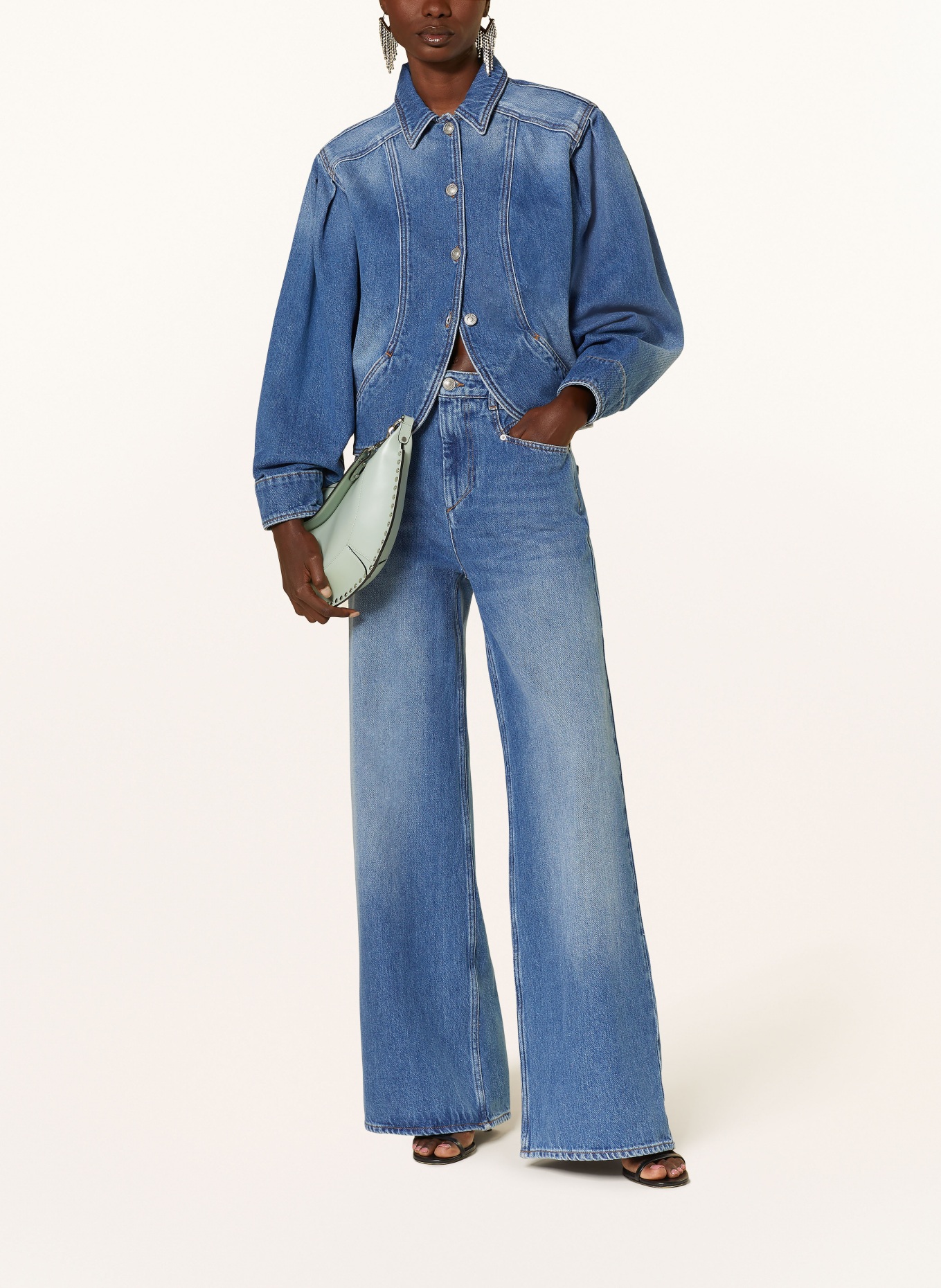 MARANT ÉTOILE Straight jeans LEMONY, Color: 30BU blue (Image 2)