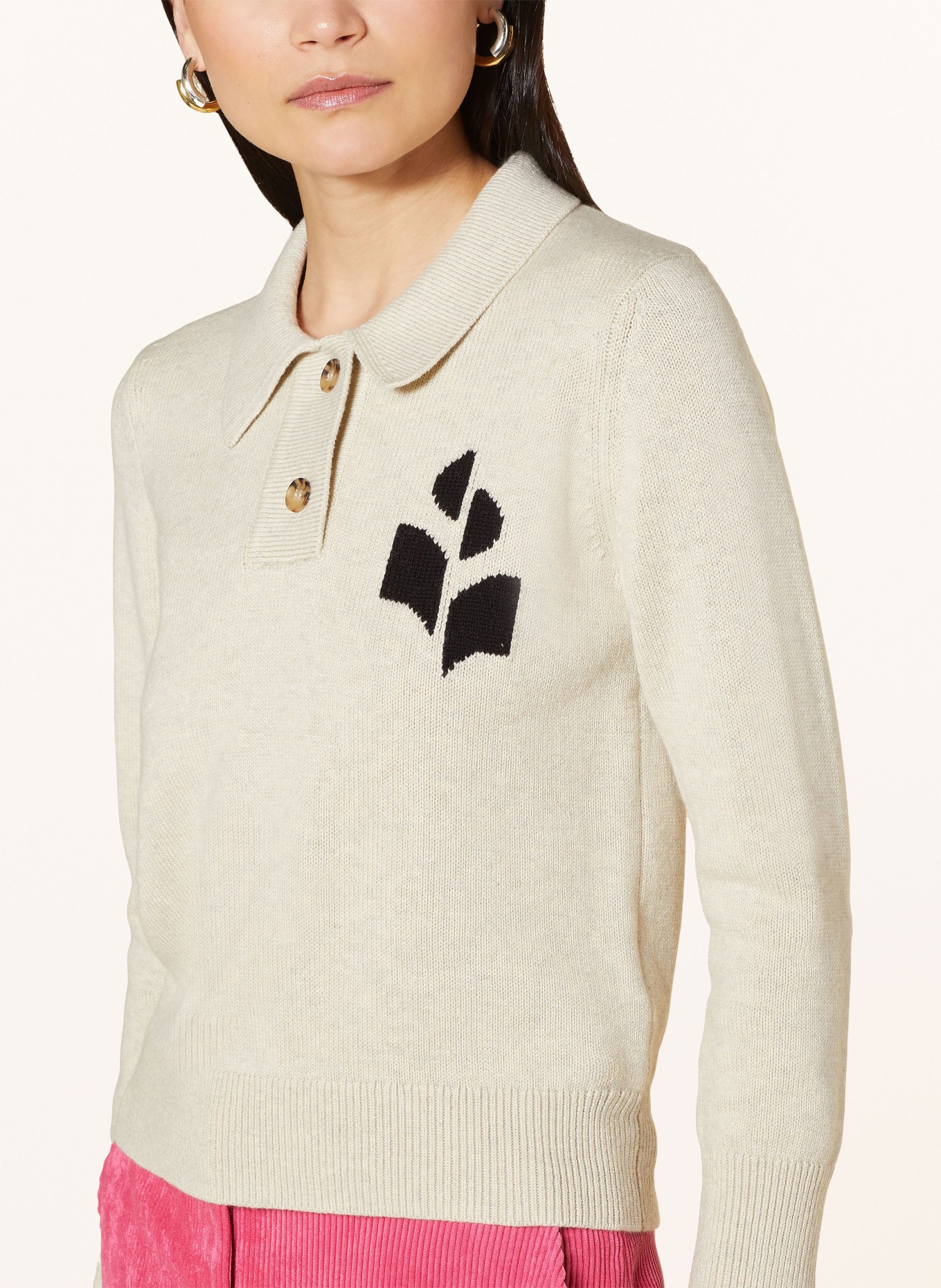 MARANT ÉTOILE Sweater NOLA, Color: LIGHT GRAY (Image 4)