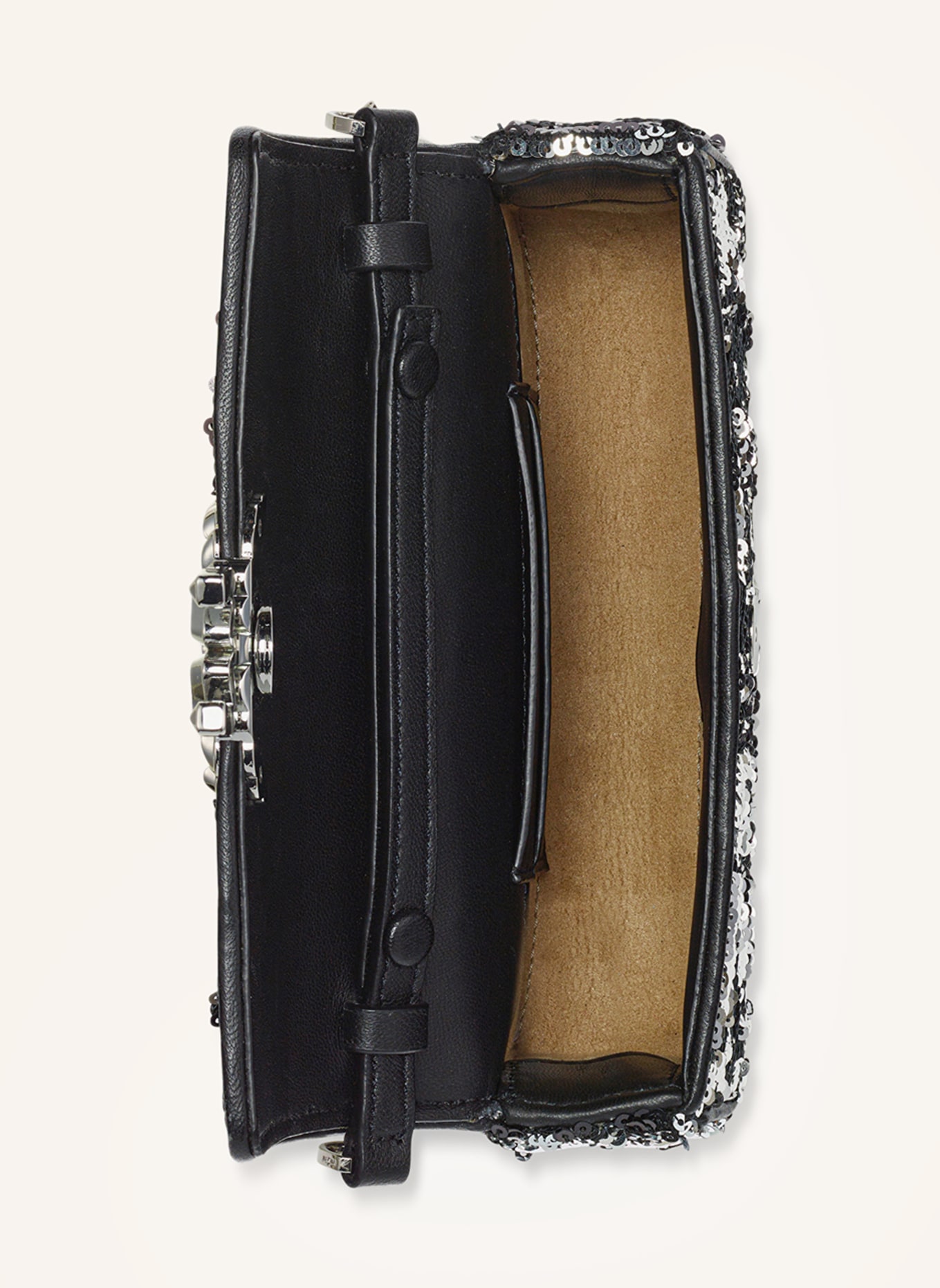 MCM Crossbody bag HIMMEL with sequins, Color: BLACK/ SILVER (Image 4)