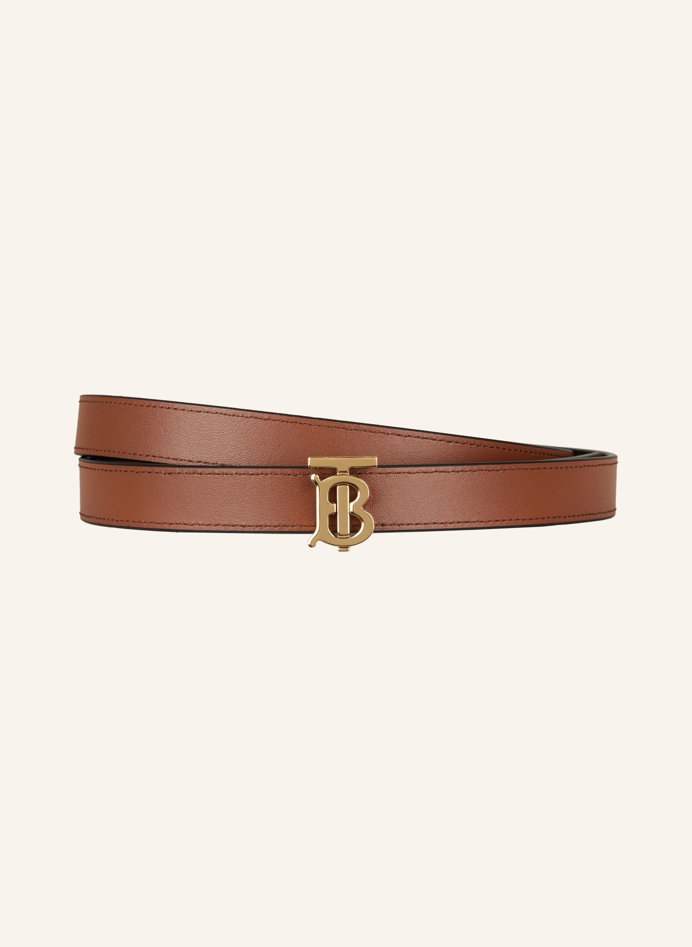 BURBERRY Reversible leather belt, Color: BLACK/ COGNAC (Image 1)