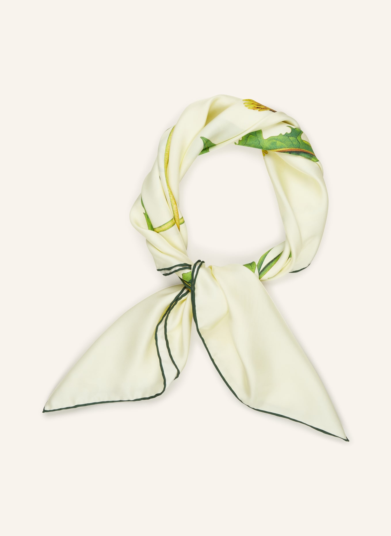 BURBERRY Silk scarf, Color: LIGHT YELLOW/ YELLOW/ GREEN (Image 2)