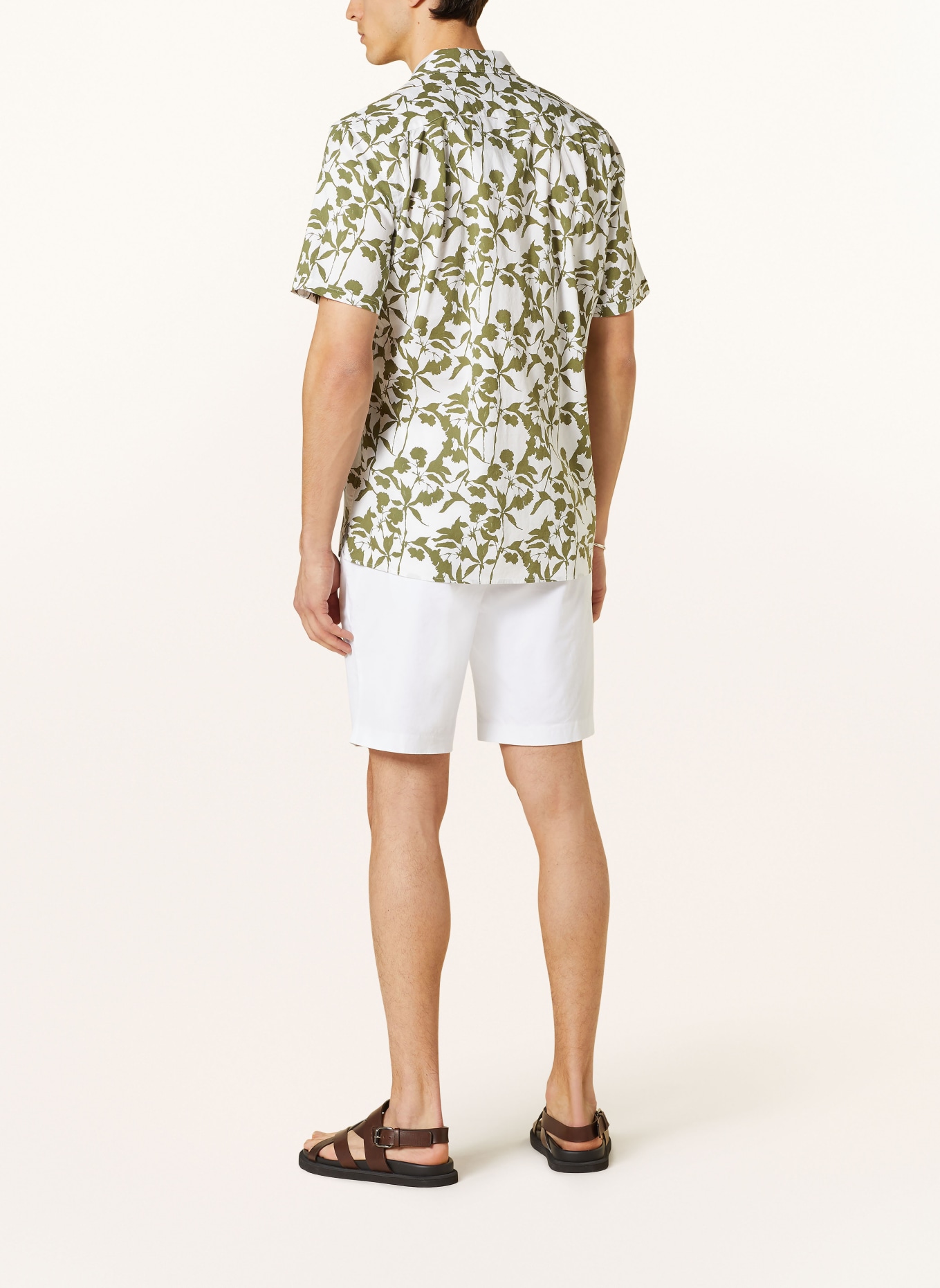 STROKESMAN'S Resorthemd Slim Fit, Farbe: WEISS/ GRÜN (Bild 3)