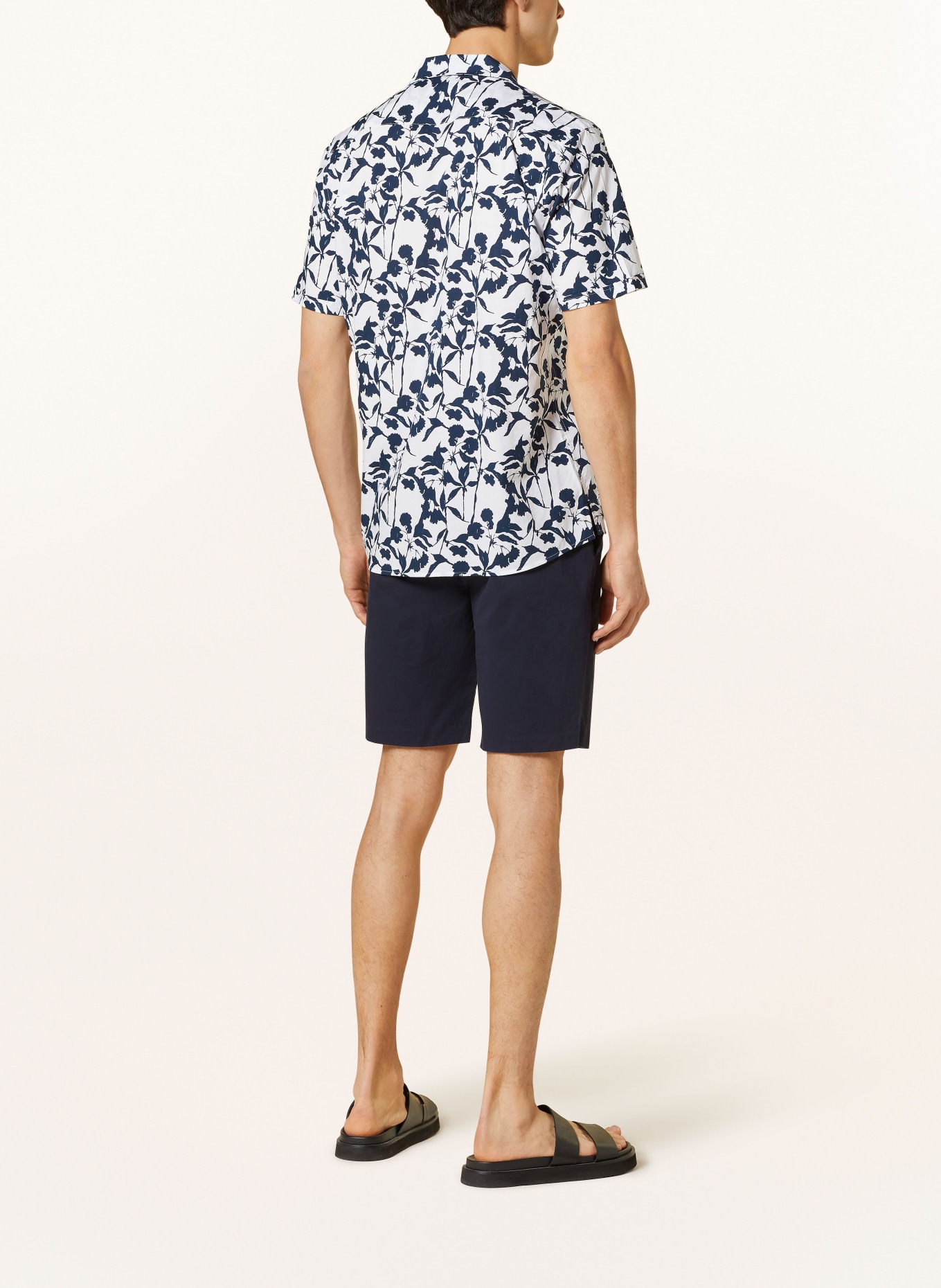 STROKESMAN'S Resort shirt slim fit, Color: DARK BLUE/ WHITE (Image 3)