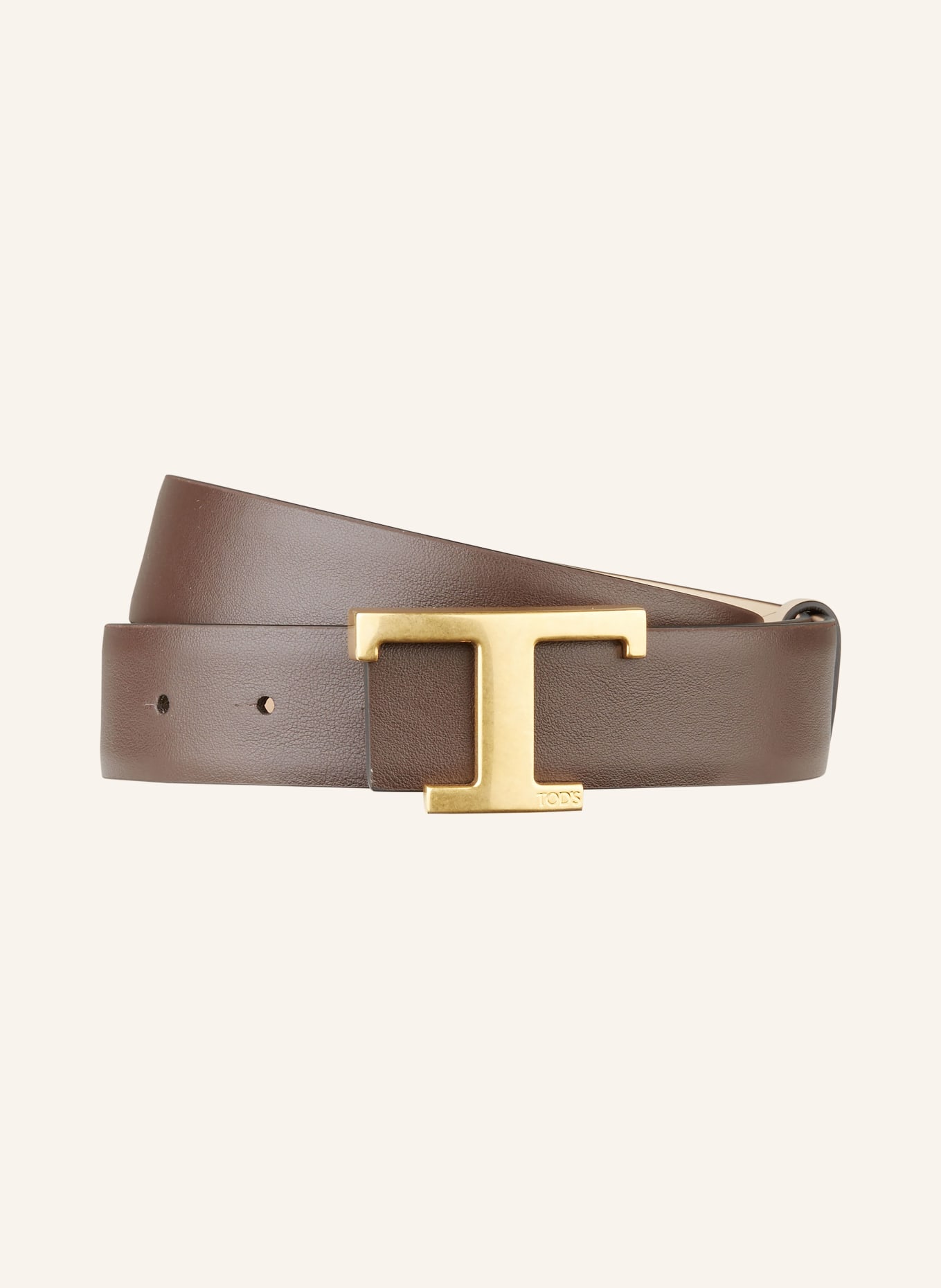 TOD'S Reversible leather belt, Color: WHITE (Image 3)