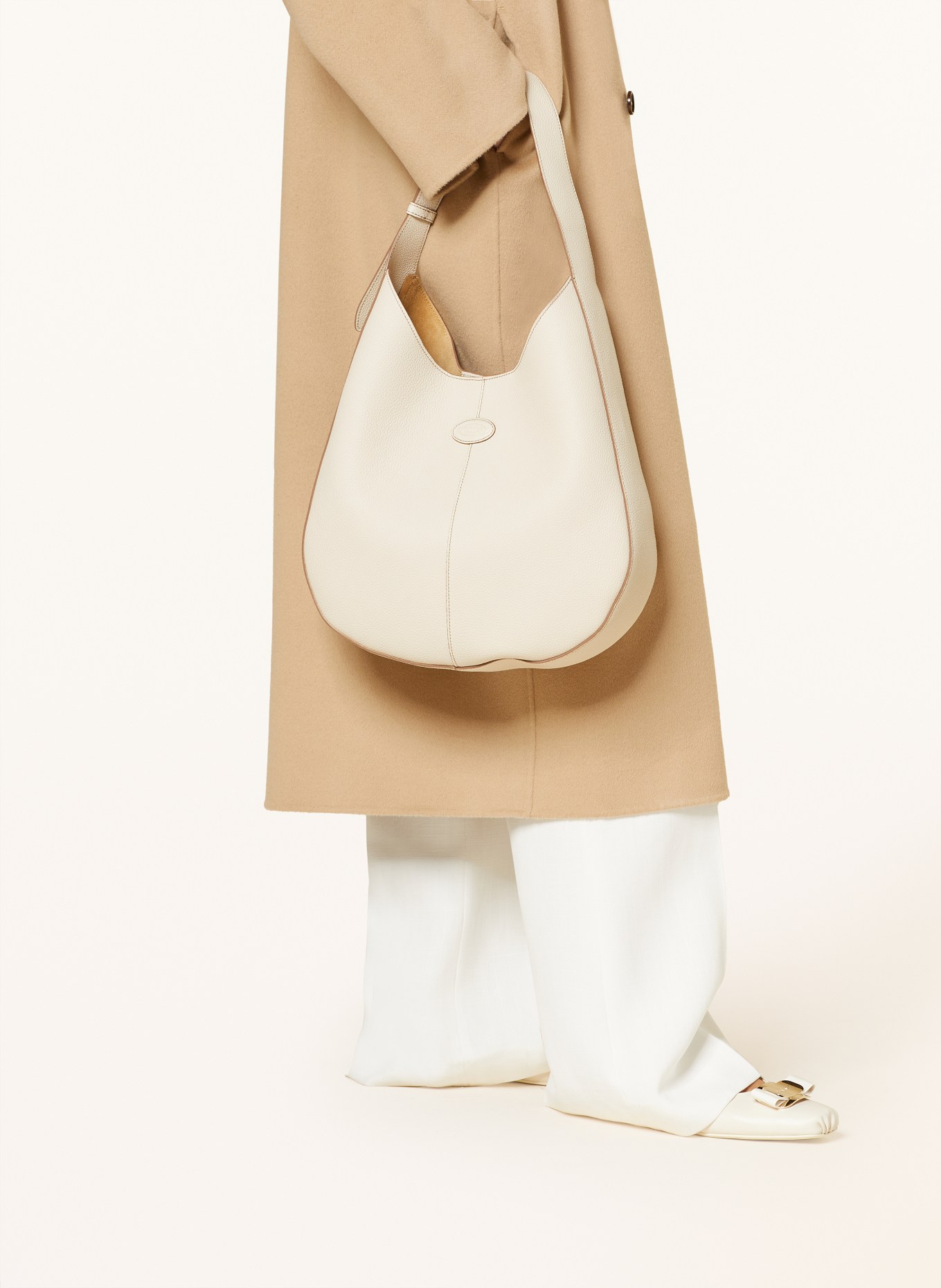 TOD'S Hobo bag DI with pouch, Color: CREAM (Image 4)