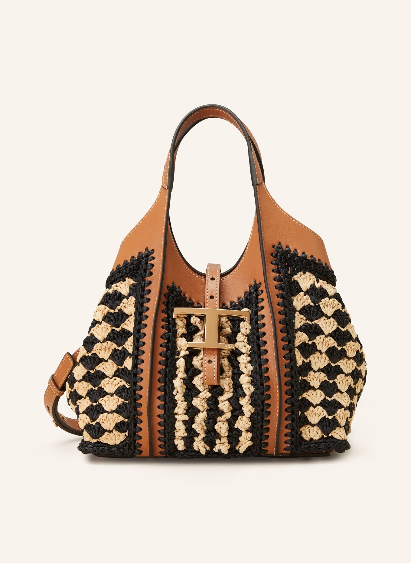 TOD'S Handbag with pouch, Color: BLACK/ LIGHT BROWN/ BROWN (Image 1)