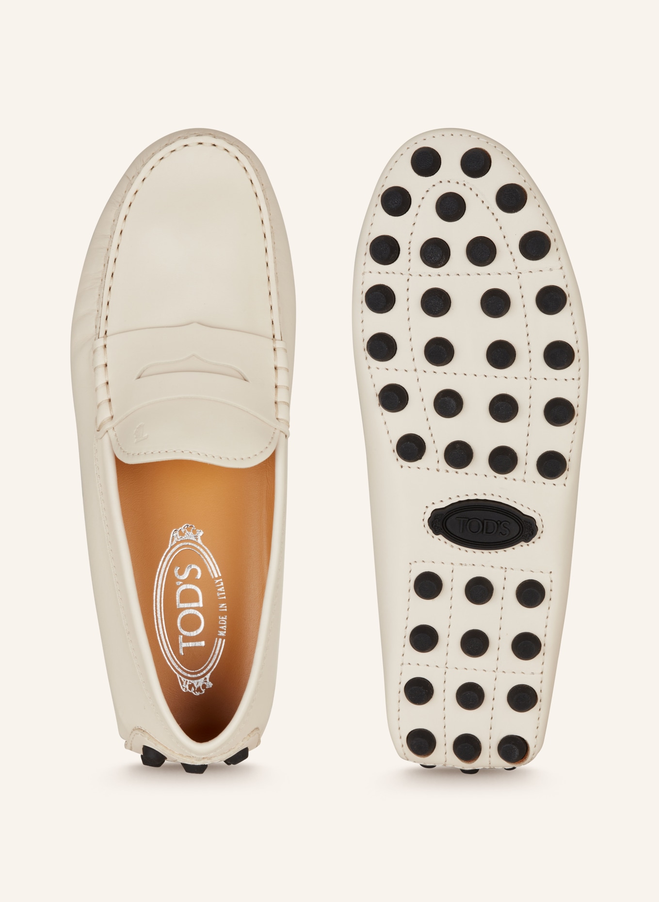 TOD'S Moccasins GOMMINO, Color: CREAM (Image 5)