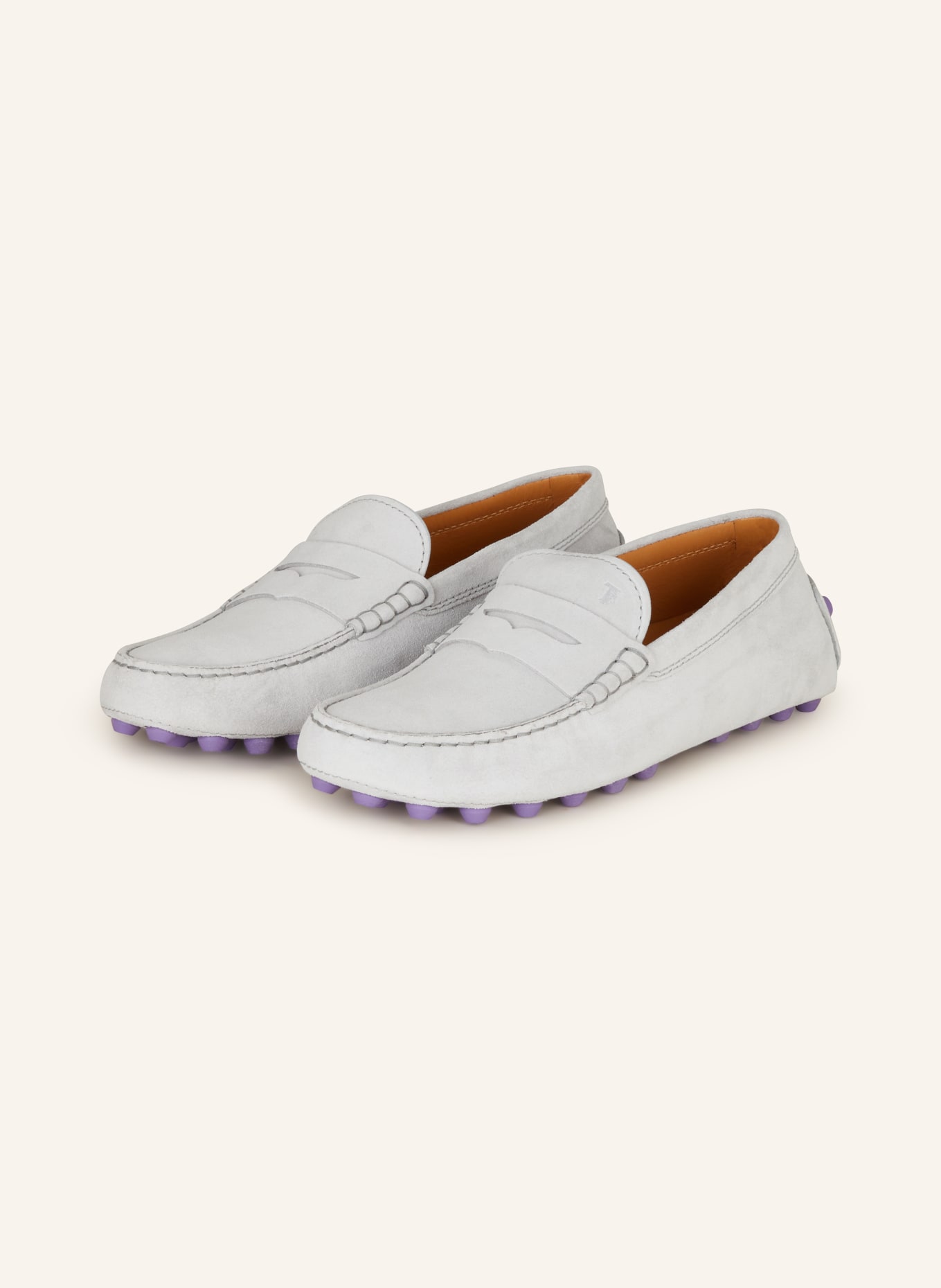 TOD'S Moccasins GOMMINO, Color: LIGHT GRAY (Image 1)