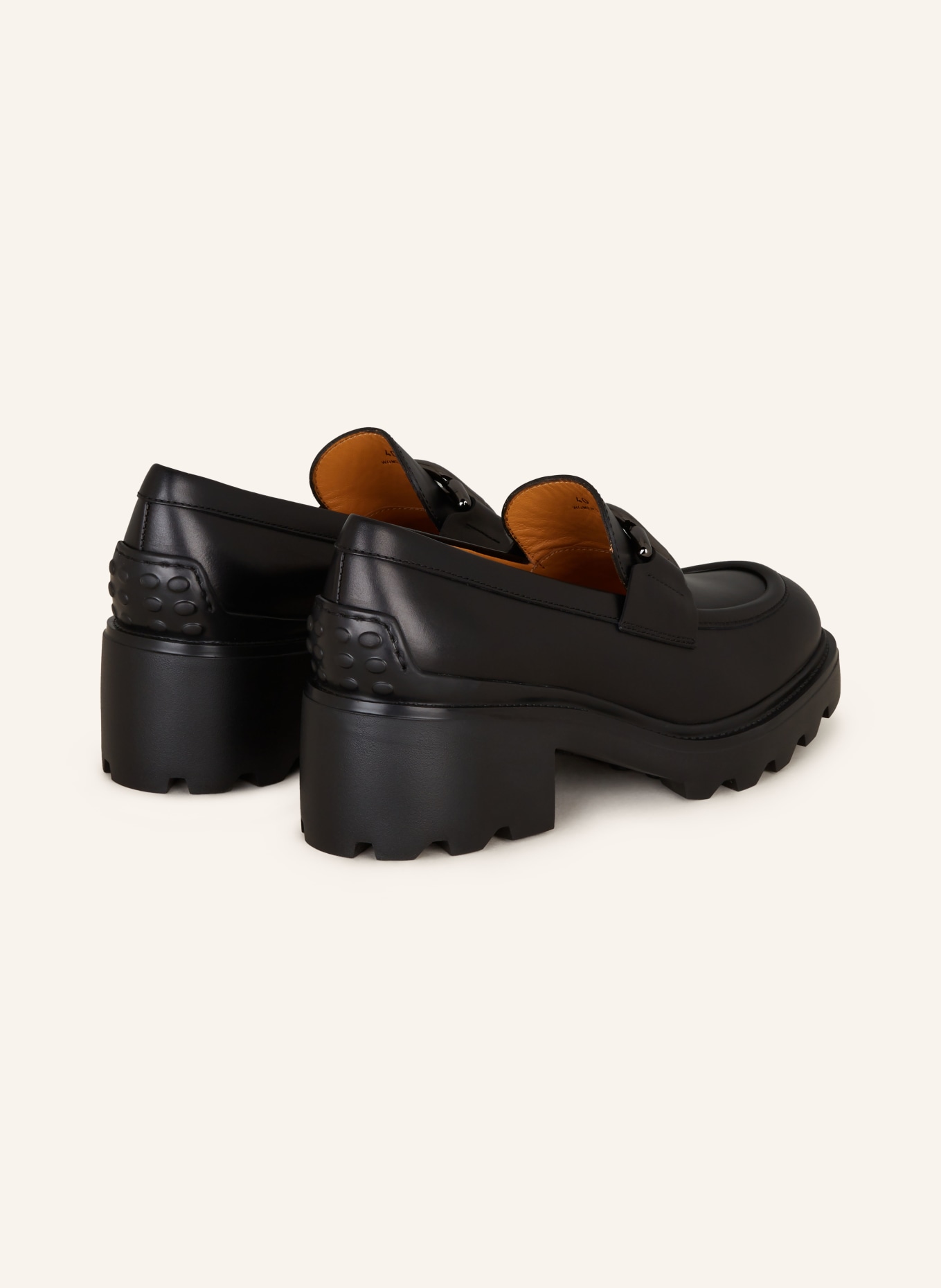 TOD'S Platform loafers GOMMA CARRO, Color: BLACK (Image 2)