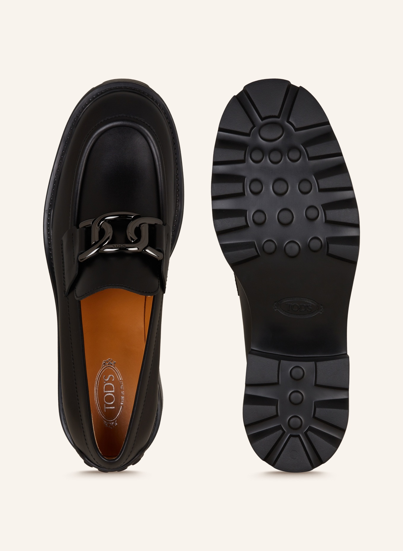 TOD'S Platform loafers GOMMA CARRO, Color: BLACK (Image 5)