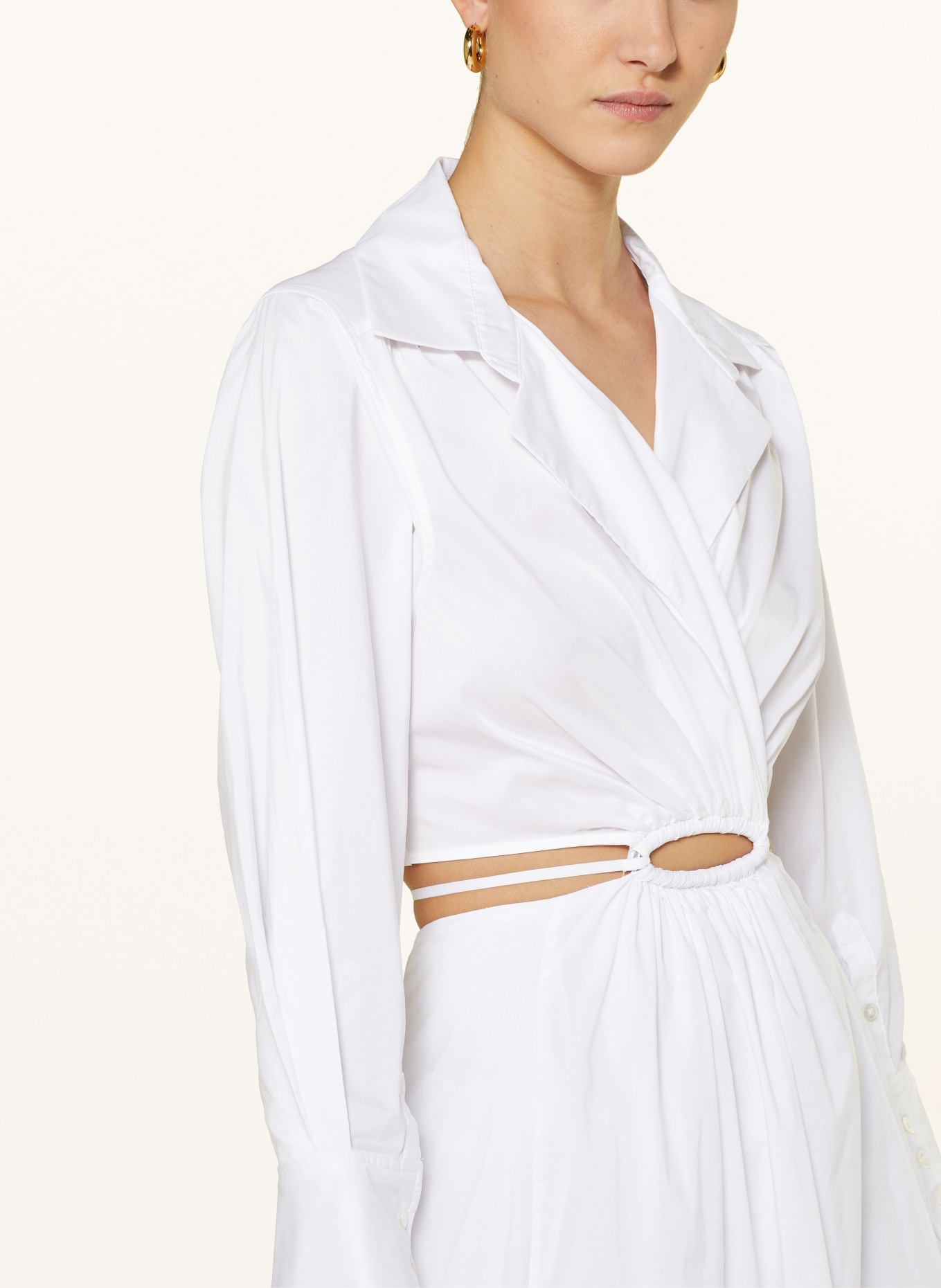 SIMKHAI Dress ALEX with cut-outs, Color: WHITE (Image 4)