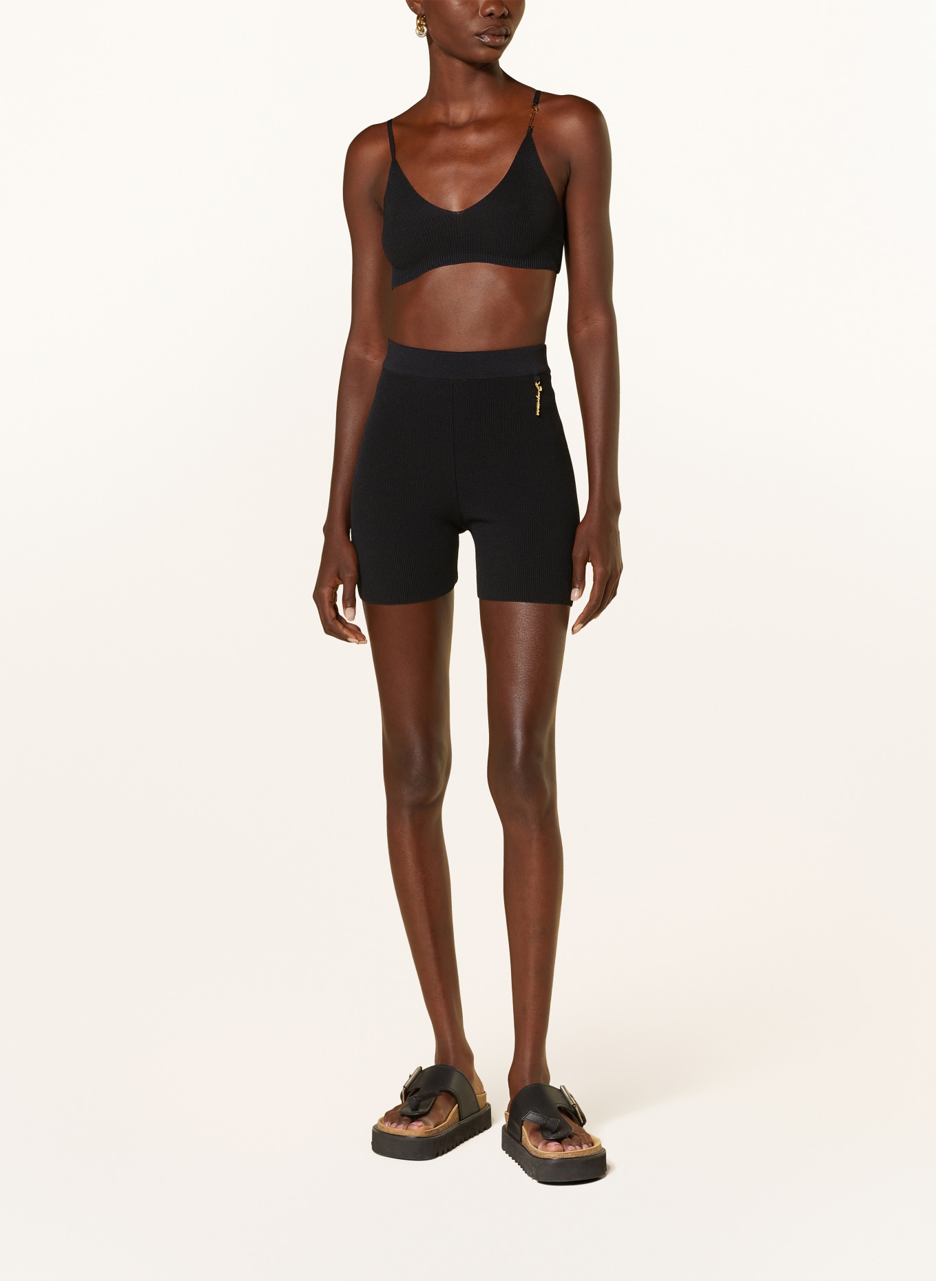JACQUEMUS Bralette LE BANDEAU PRALU: BLACK