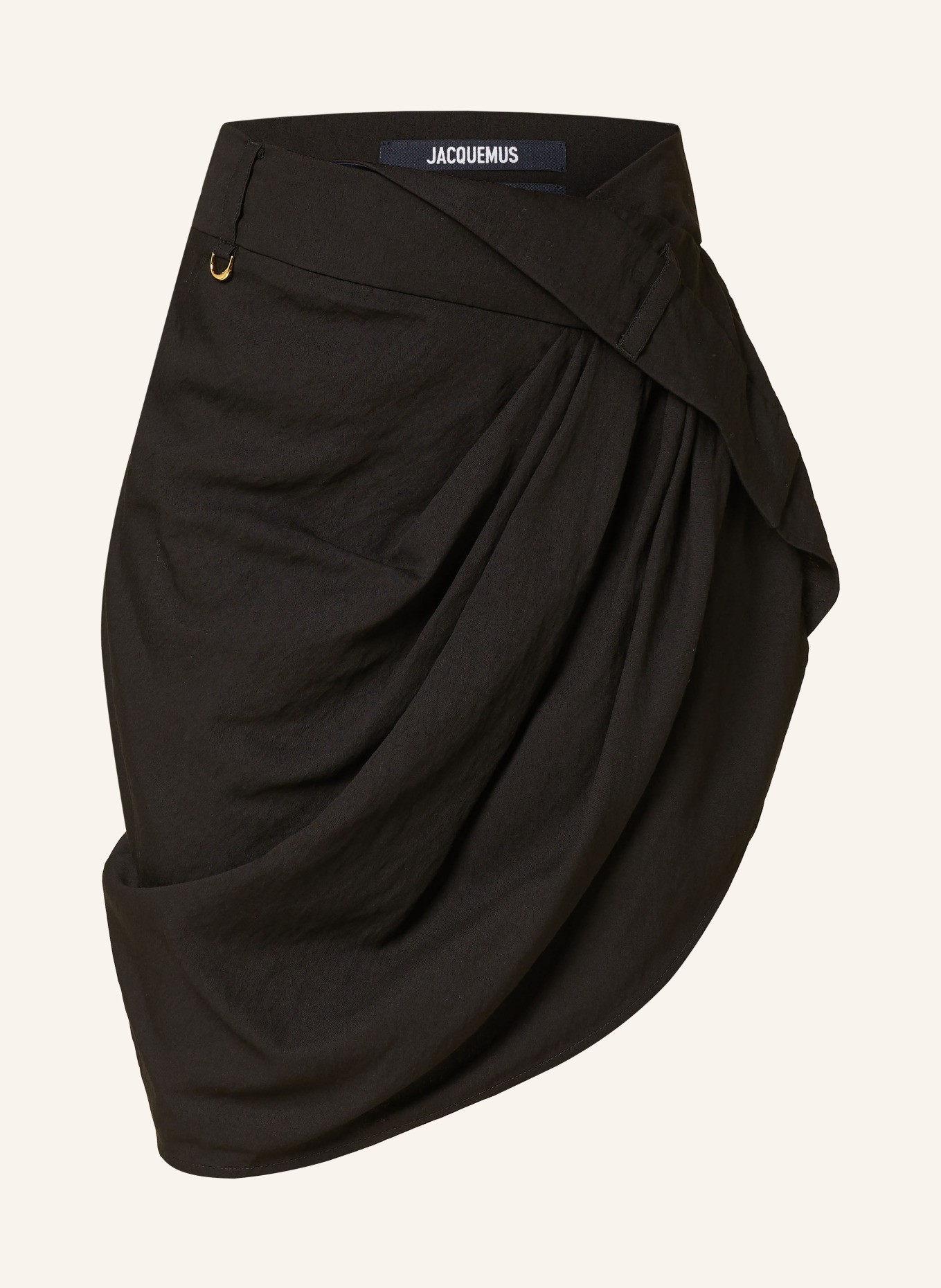 JACQUEMUS Skirt LA MINI JUPE CARACO, Color: BLACK (Image 1)