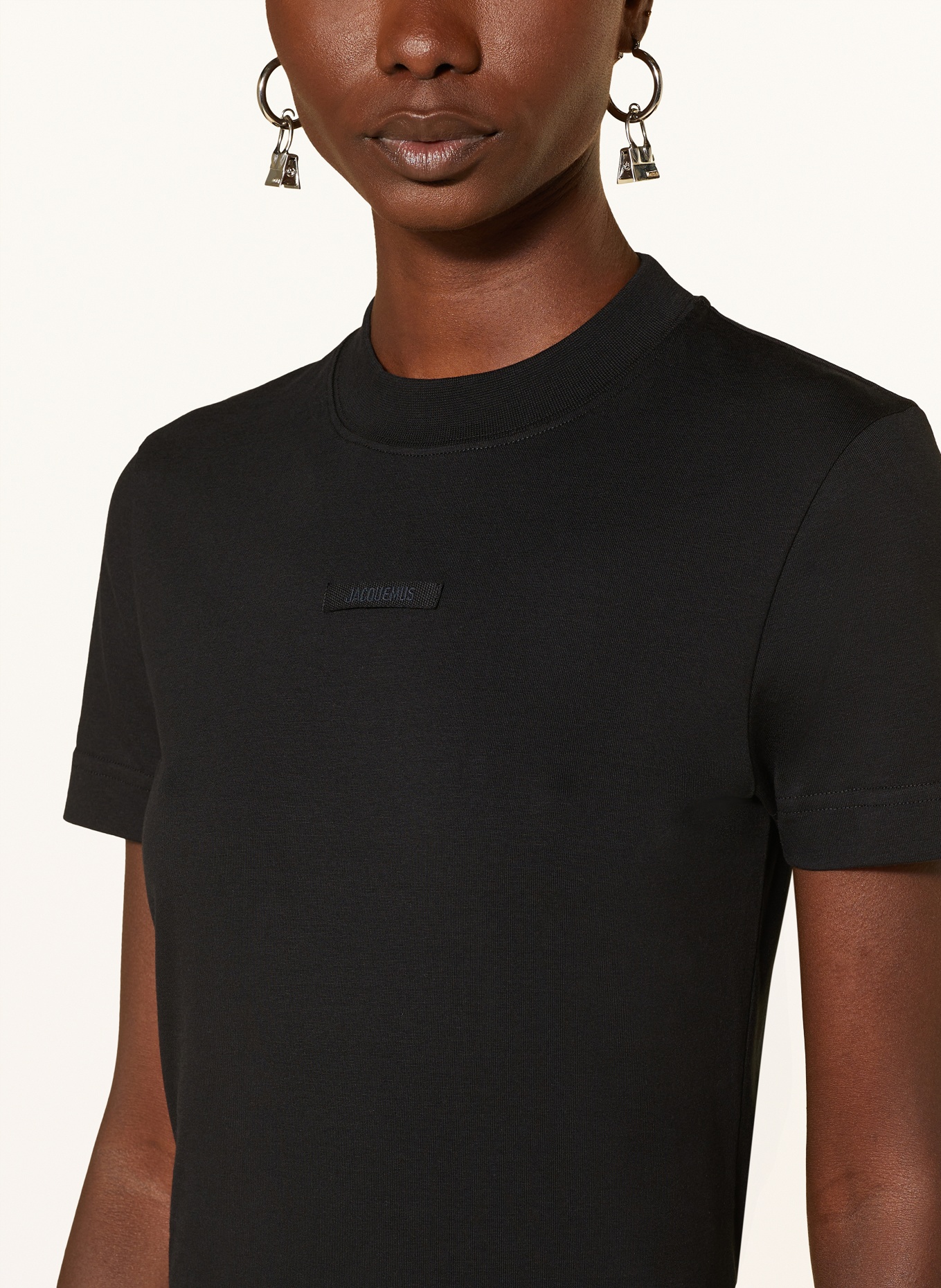 JACQUEMUS T-Shirt LE TSHIRT GROS GRAIN, Farbe: SCHWARZ (Bild 4)