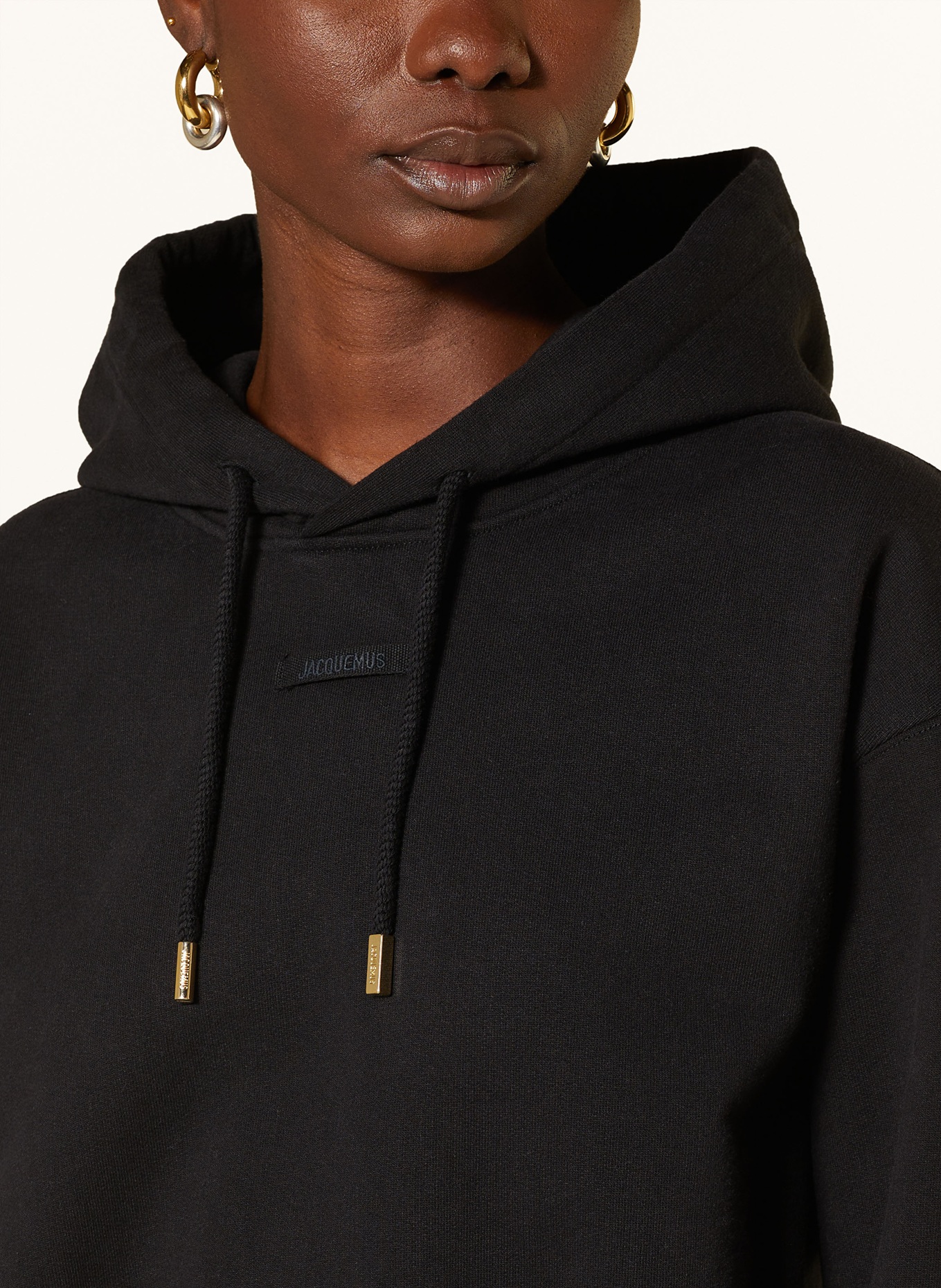 JACQUEMUS Hoodie LE HOODIE GROS GRAIN, Farbe: SCHWARZ (Bild 5)