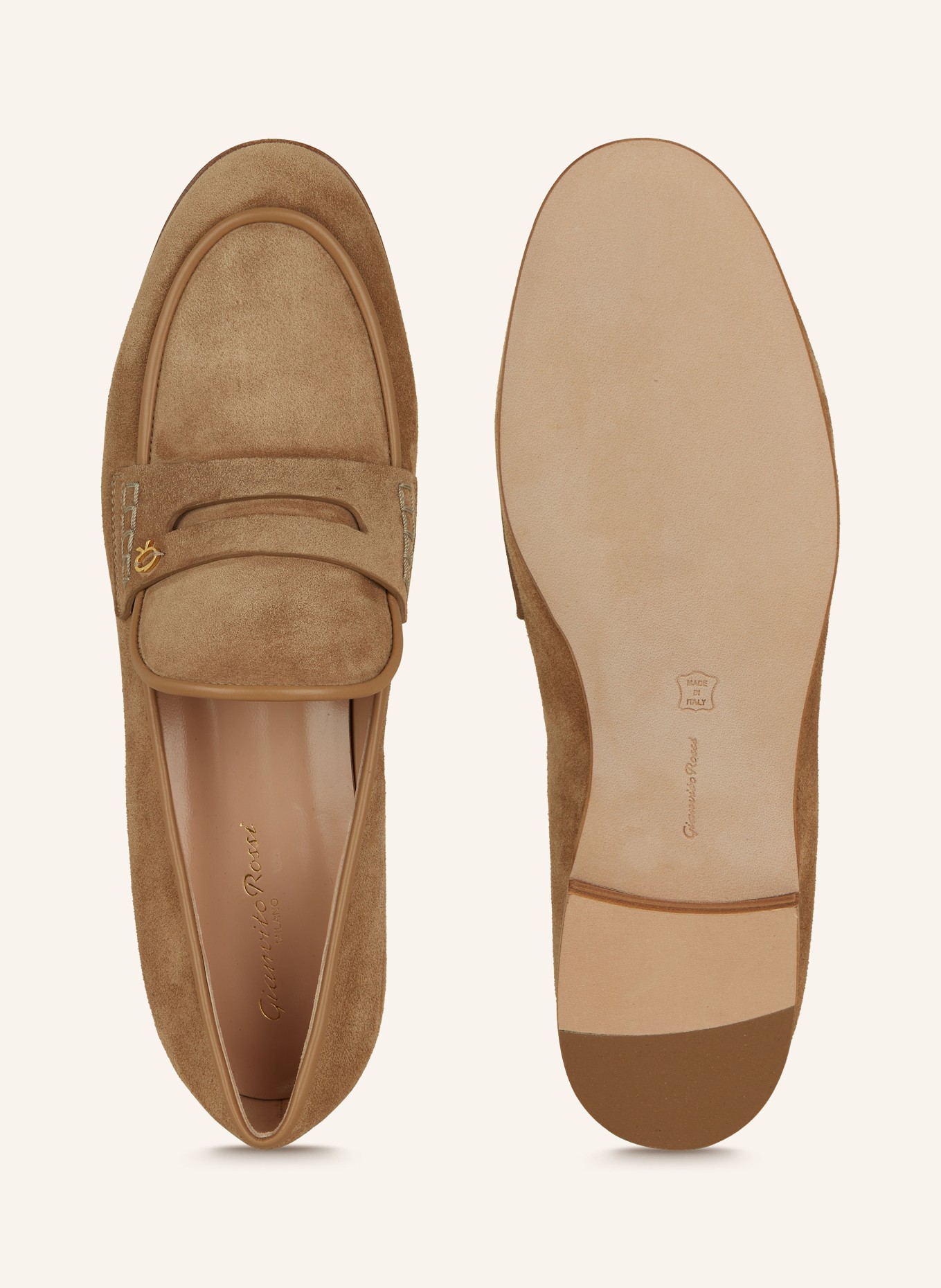 Gianvito Rossi Penny loafers, Color: LIGHT BROWN (Image 5)
