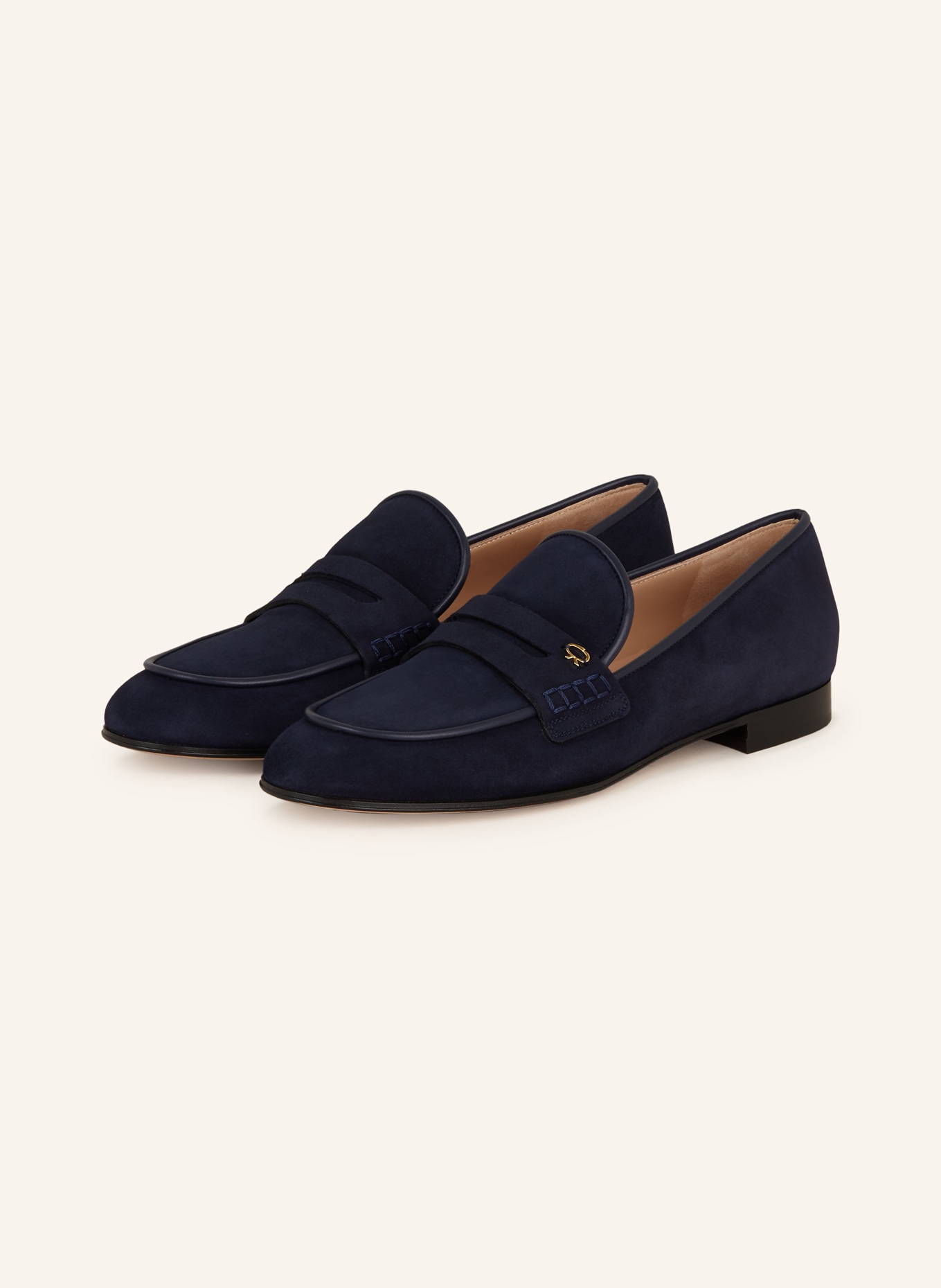 Gianvito Rossi Penny loafers, Color: DARK BLUE (Image 1)