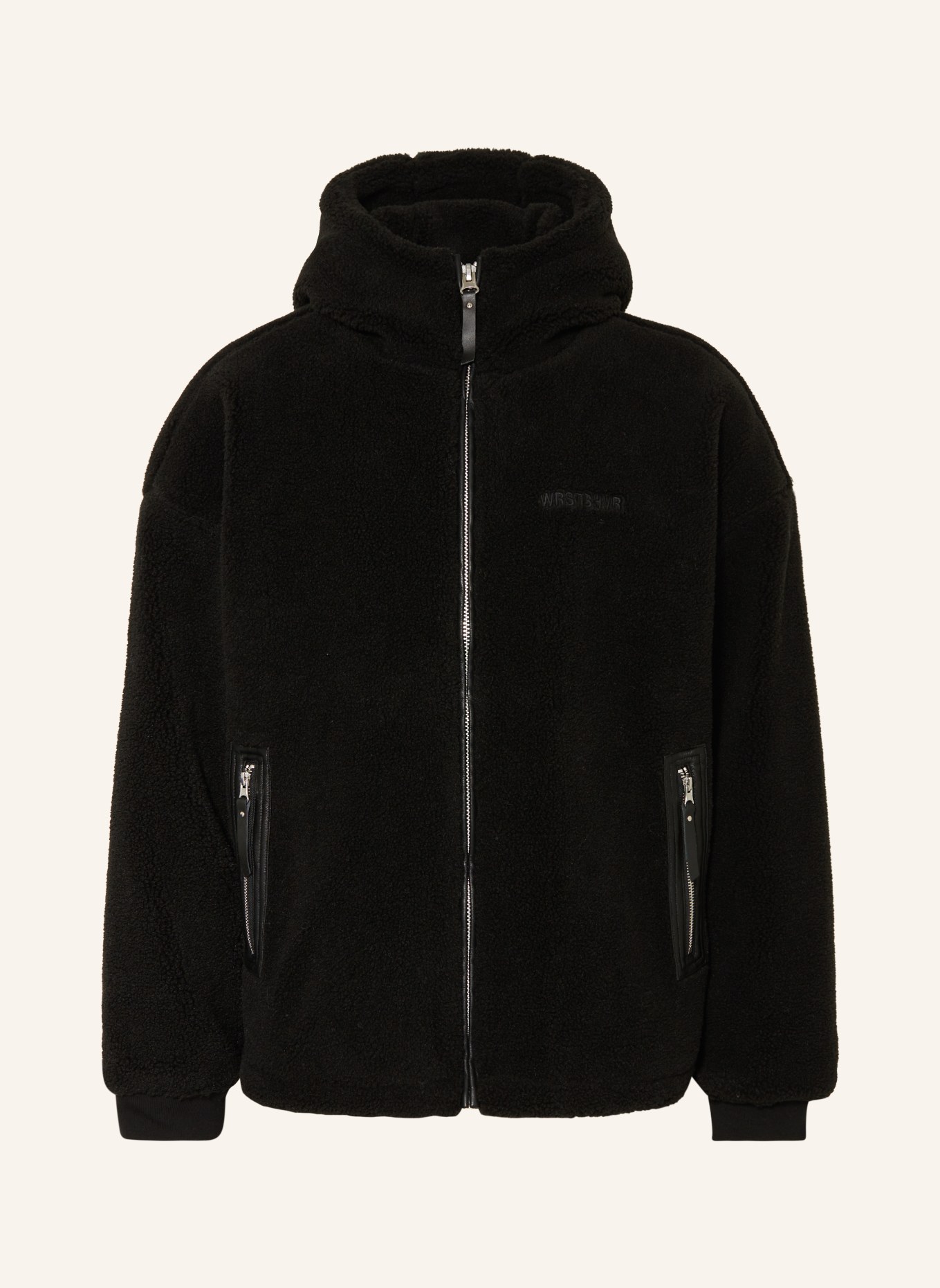 WRSTBHVR Teddy jacket AMAR, Color: BLACK (Image 1)