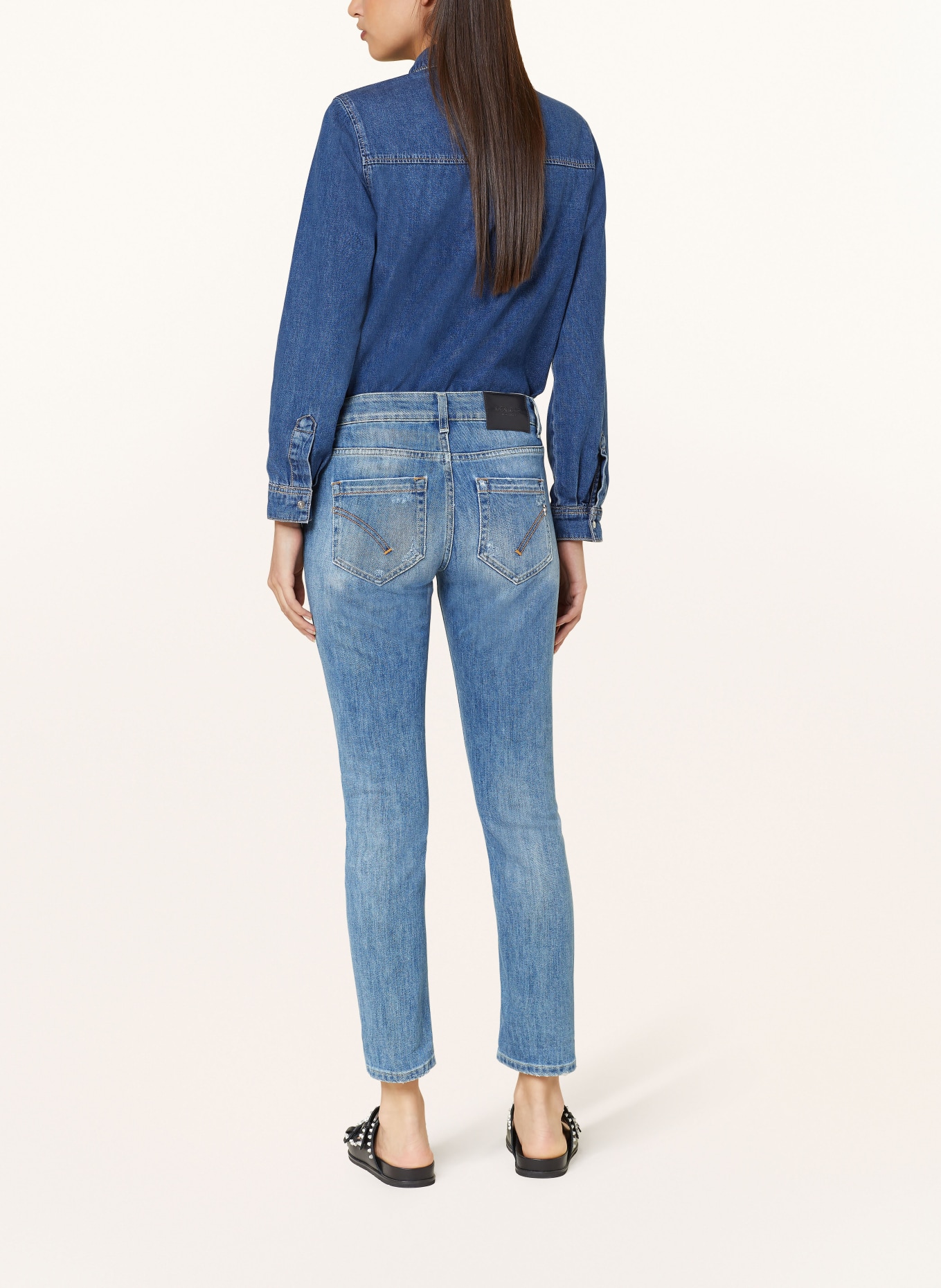 Dondup Skinny jeans MONROE, Color: 800  hellblau (Image 3)