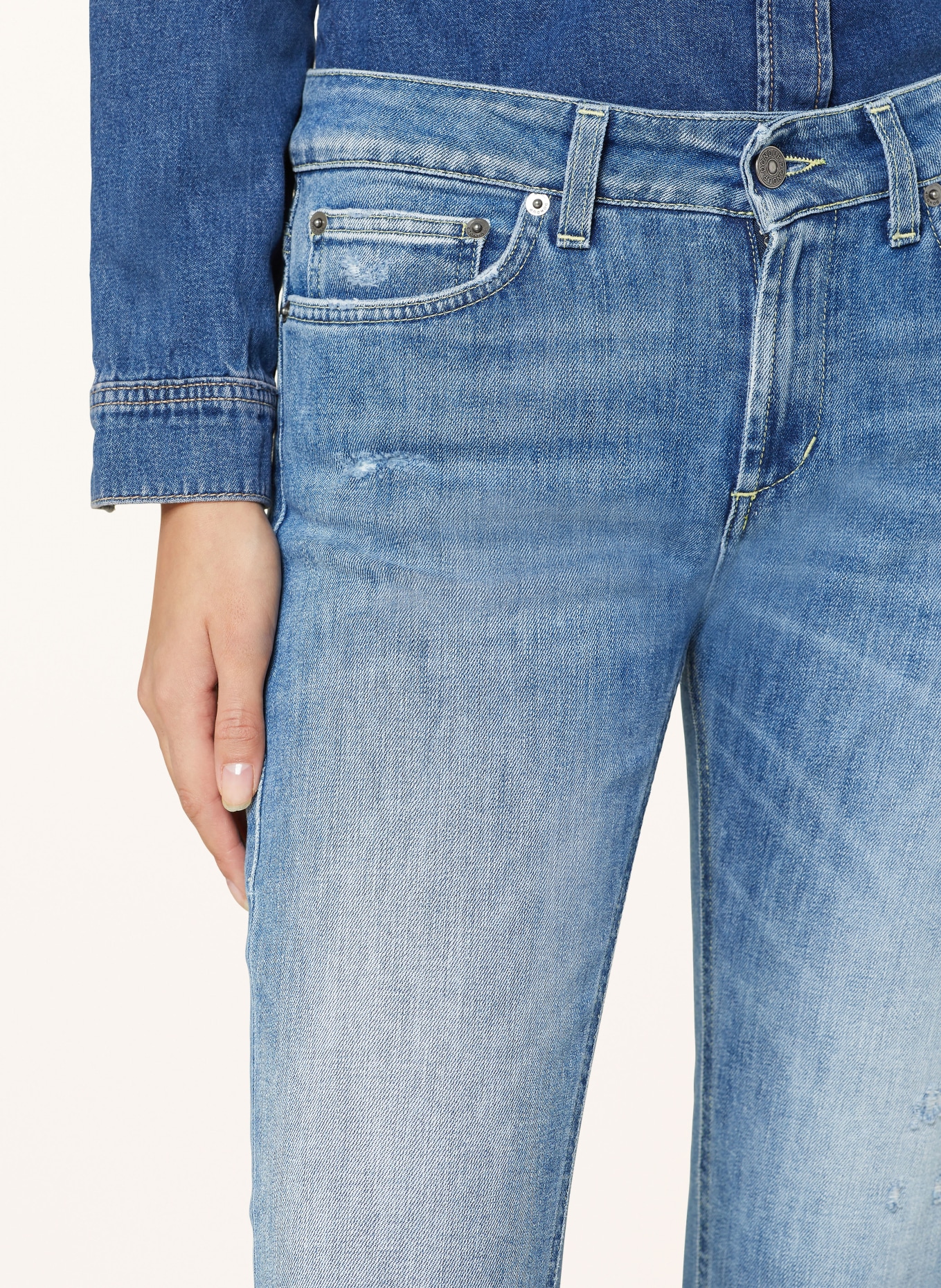 Dondup Skinny jeans MONROE, Color: 800  hellblau (Image 5)
