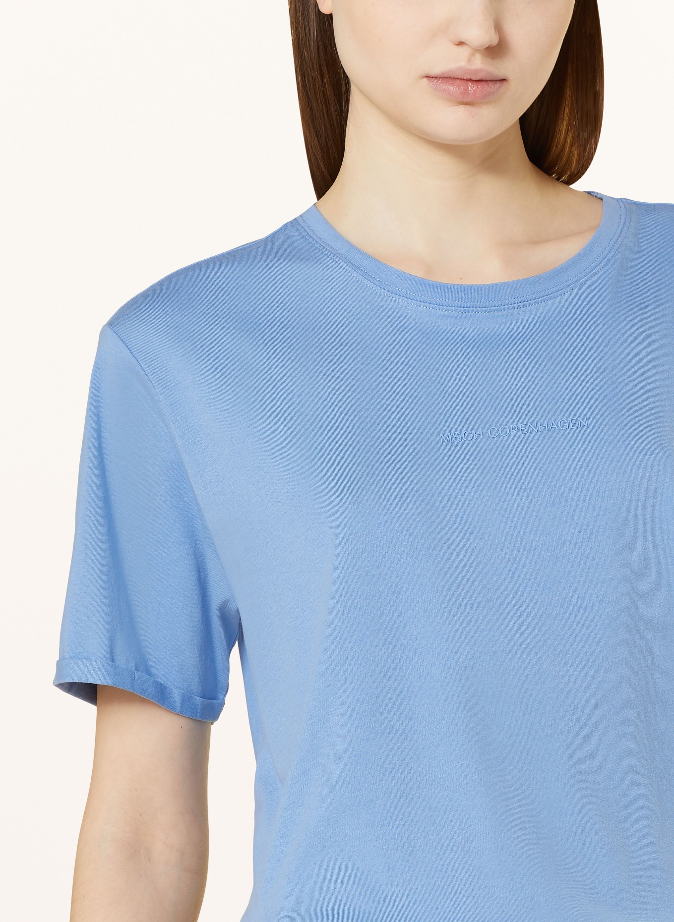 MSCH COPENHAGEN T-Shirt MSCHTERINA in hellblau