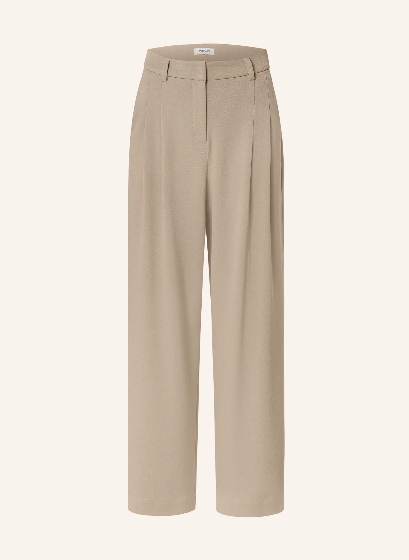 MSCH COPENHAGEN Wide leg trousers MSCHHENRIKA, Color: BEIGE (Image 1)