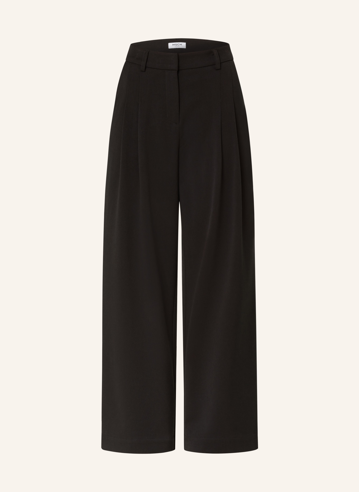 MSCH COPENHAGEN Wide leg trousers MSCHHENRIKA, Color: BLACK (Image 1)