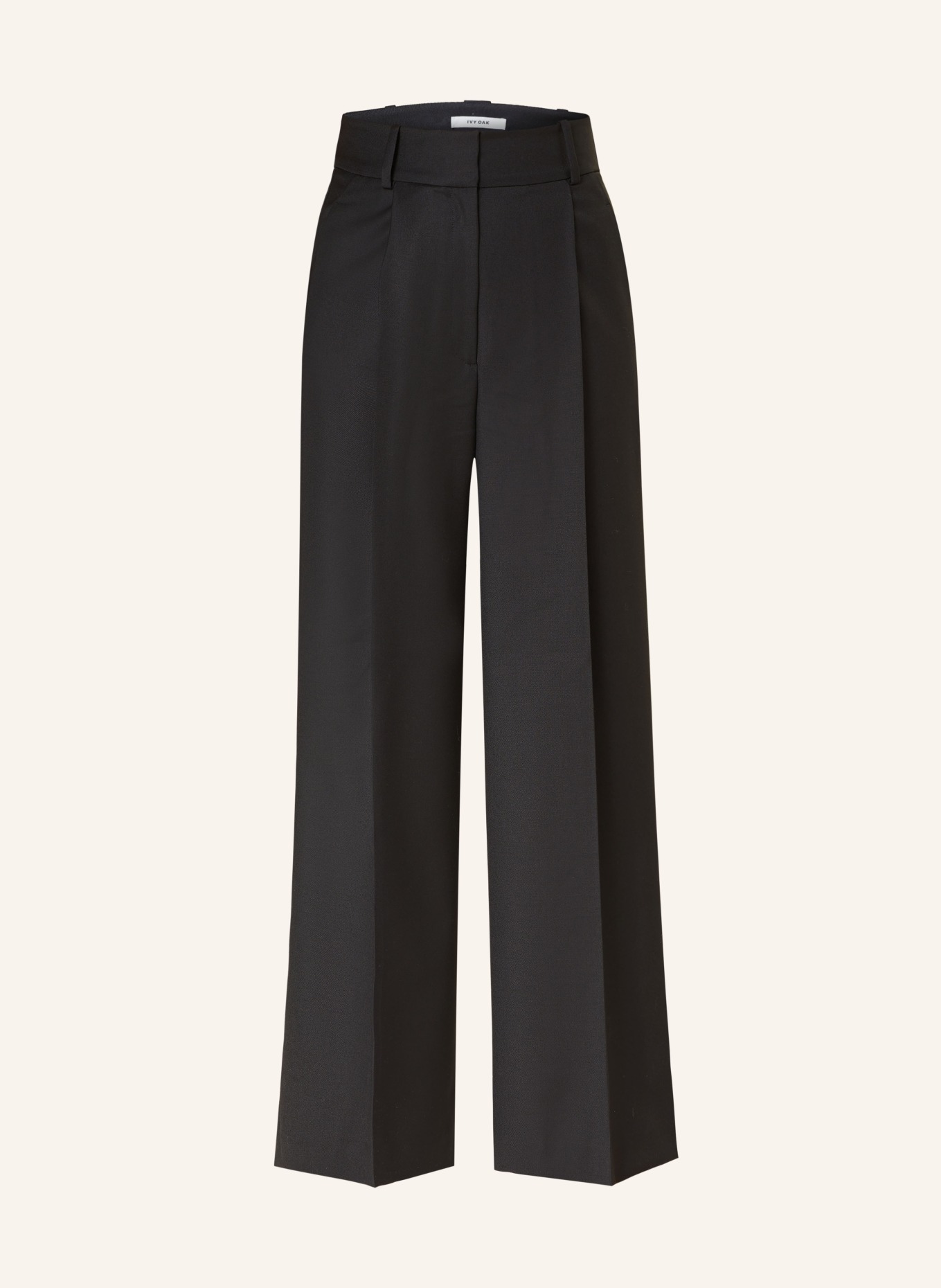 IVY OAK Wide leg trousers PRESCILLIA, Color: BLACK (Image 1)