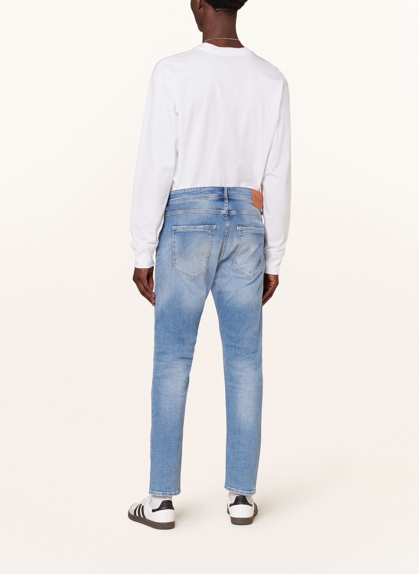 REPLAY Destroyed jeans extra slim fit, Color: 010 LIGHT BLUE (Image 3)