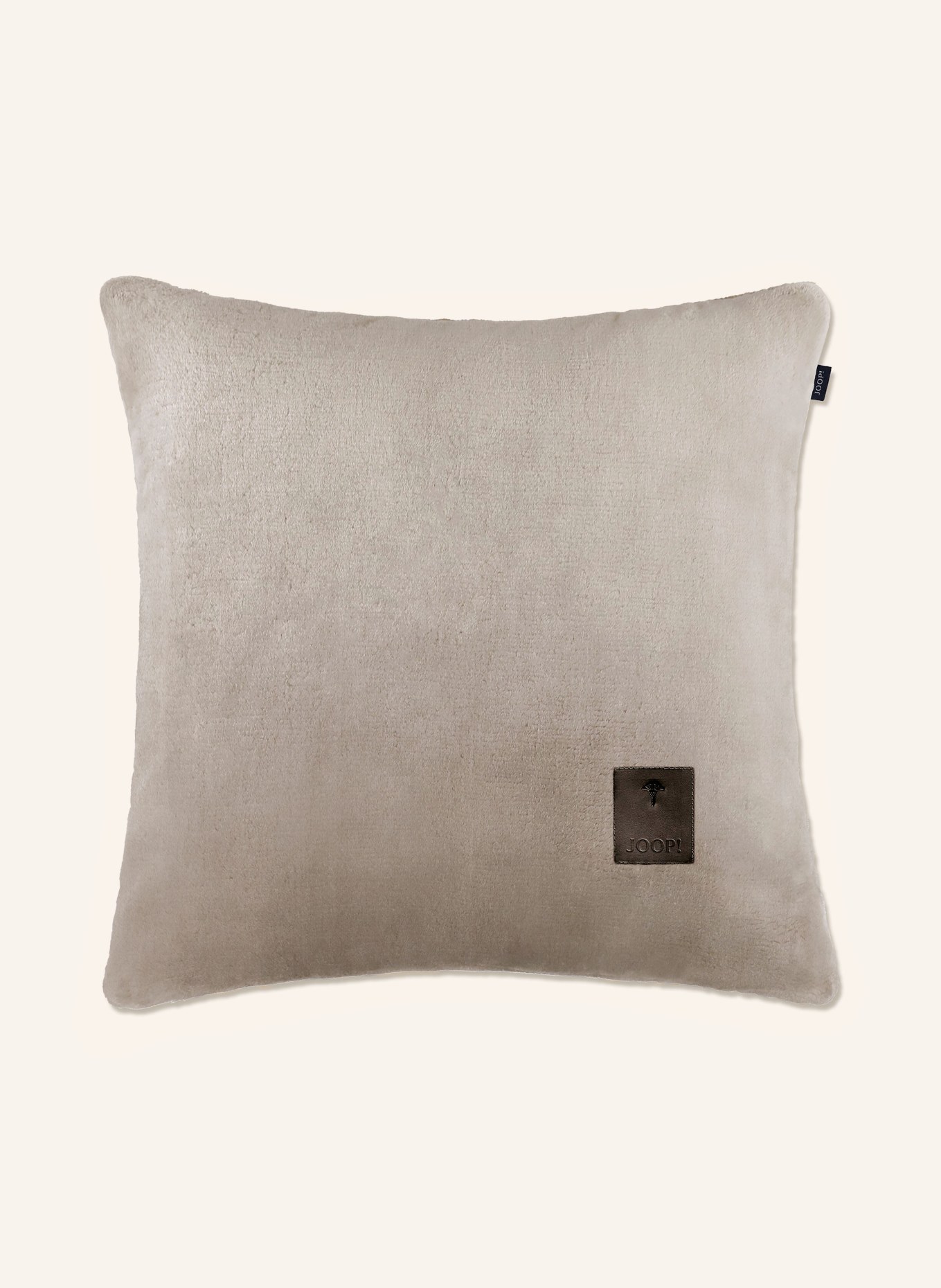 JOOP! Decorative cushion cover JOOP! SLEEK made of faux fur, Color: GRAY (Image 1)